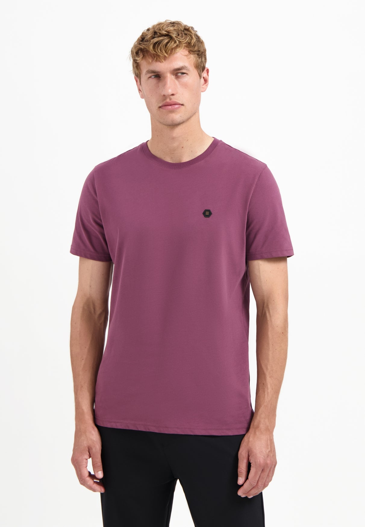 Zacht T-shirt | Donkere wijn