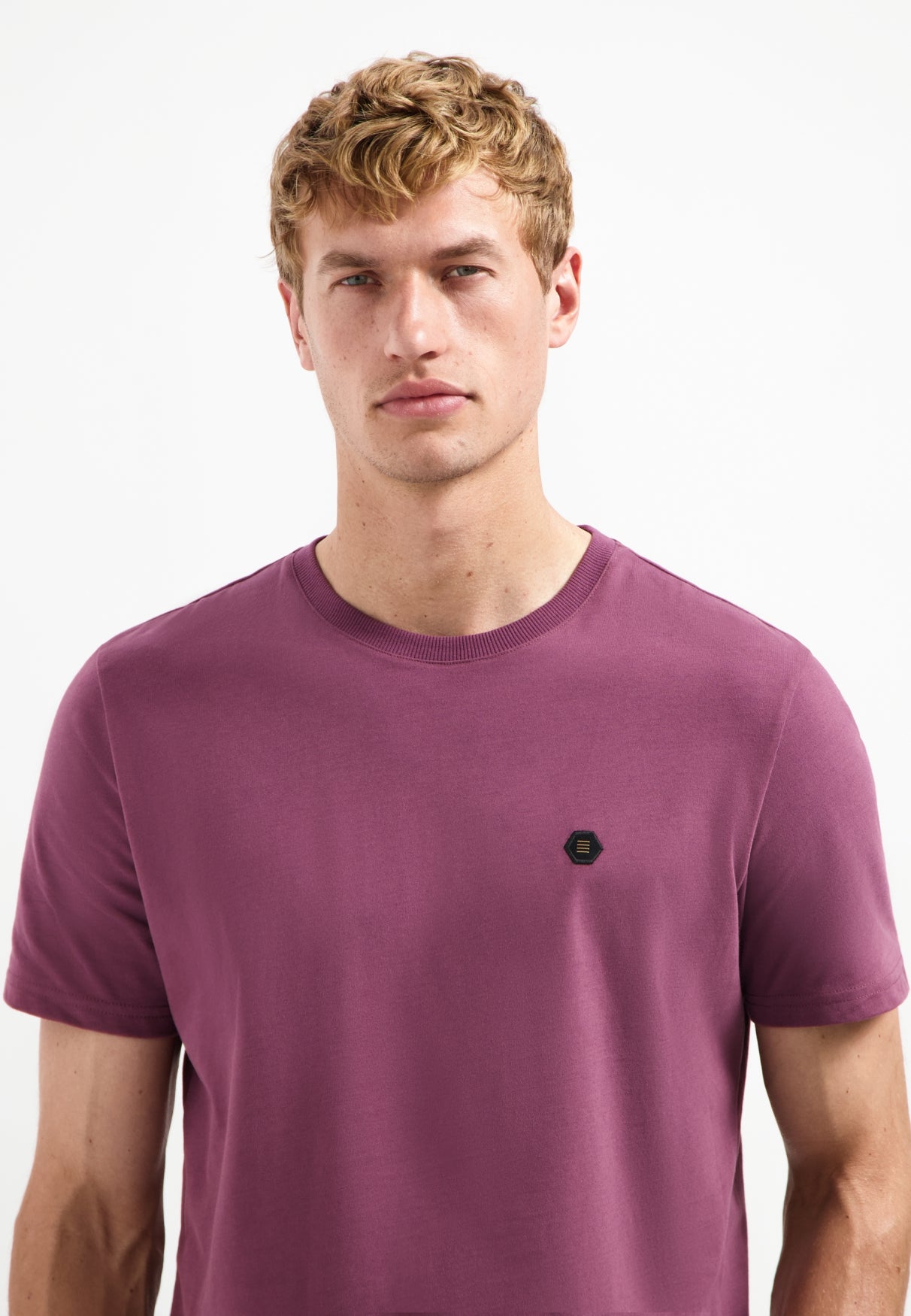 Zacht T-shirt | Donkere wijn