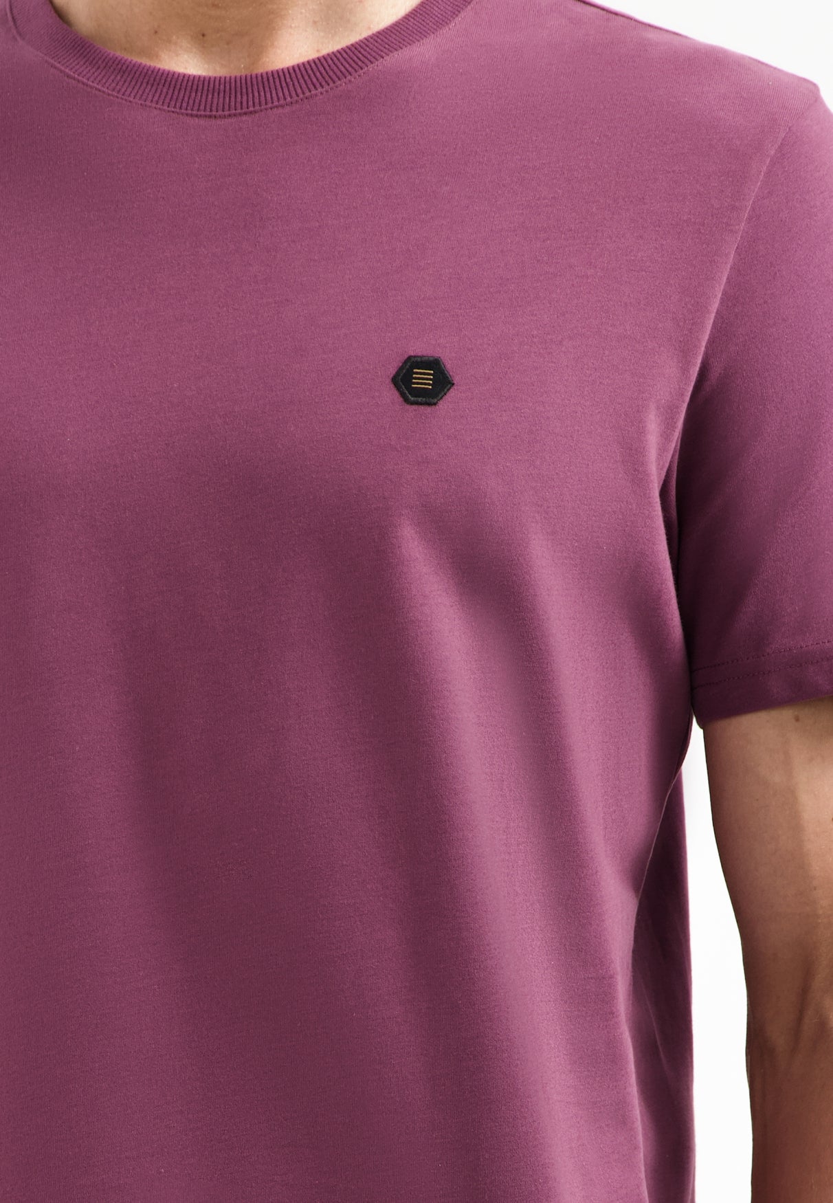 Zacht T-shirt | Donkere wijn