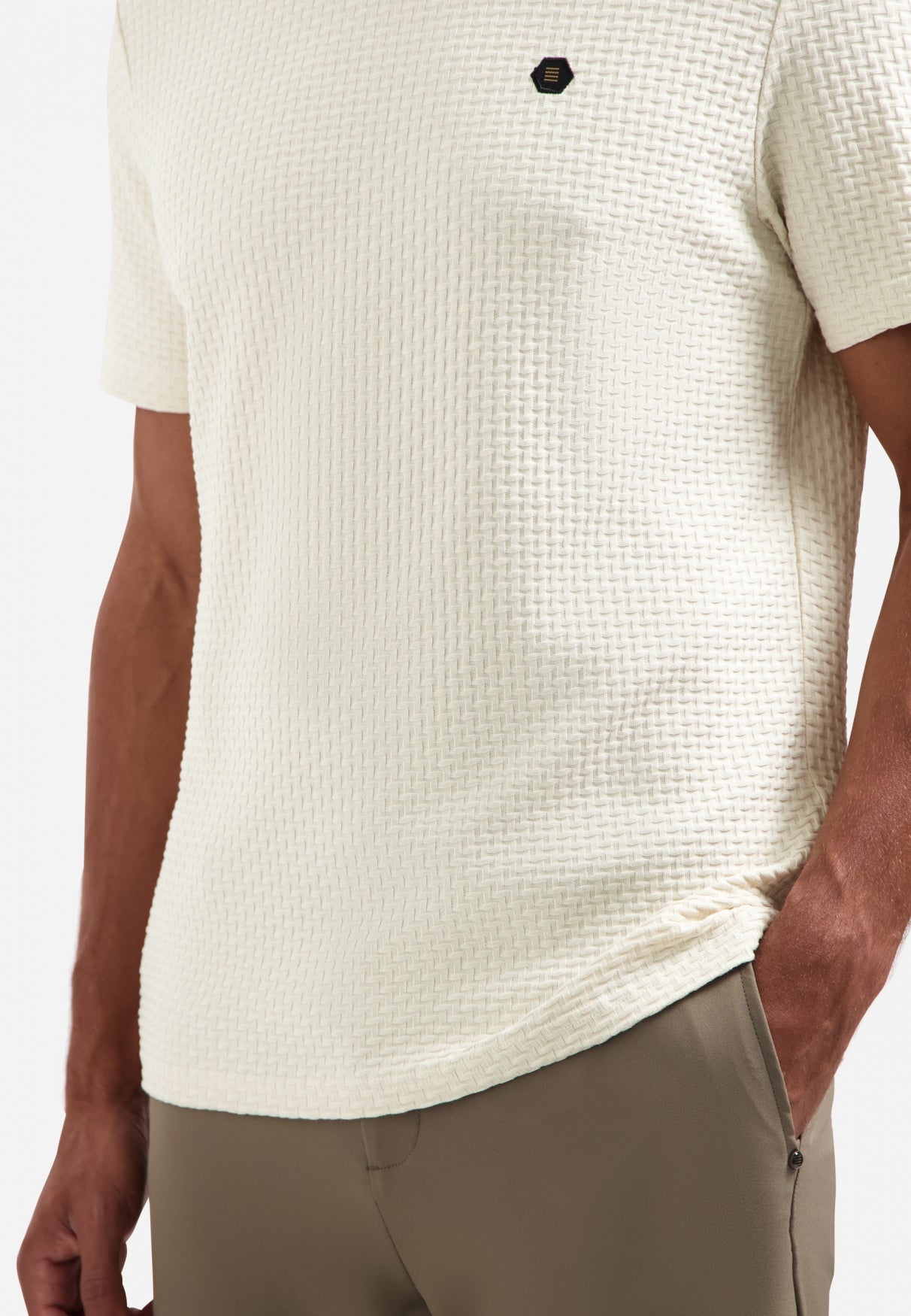 Gestructureerd T-shirt | Kit