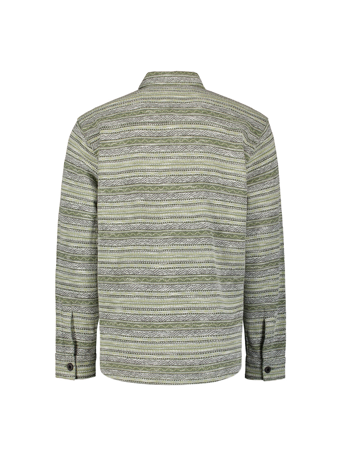 Gebreid overshirt | Donkergroen