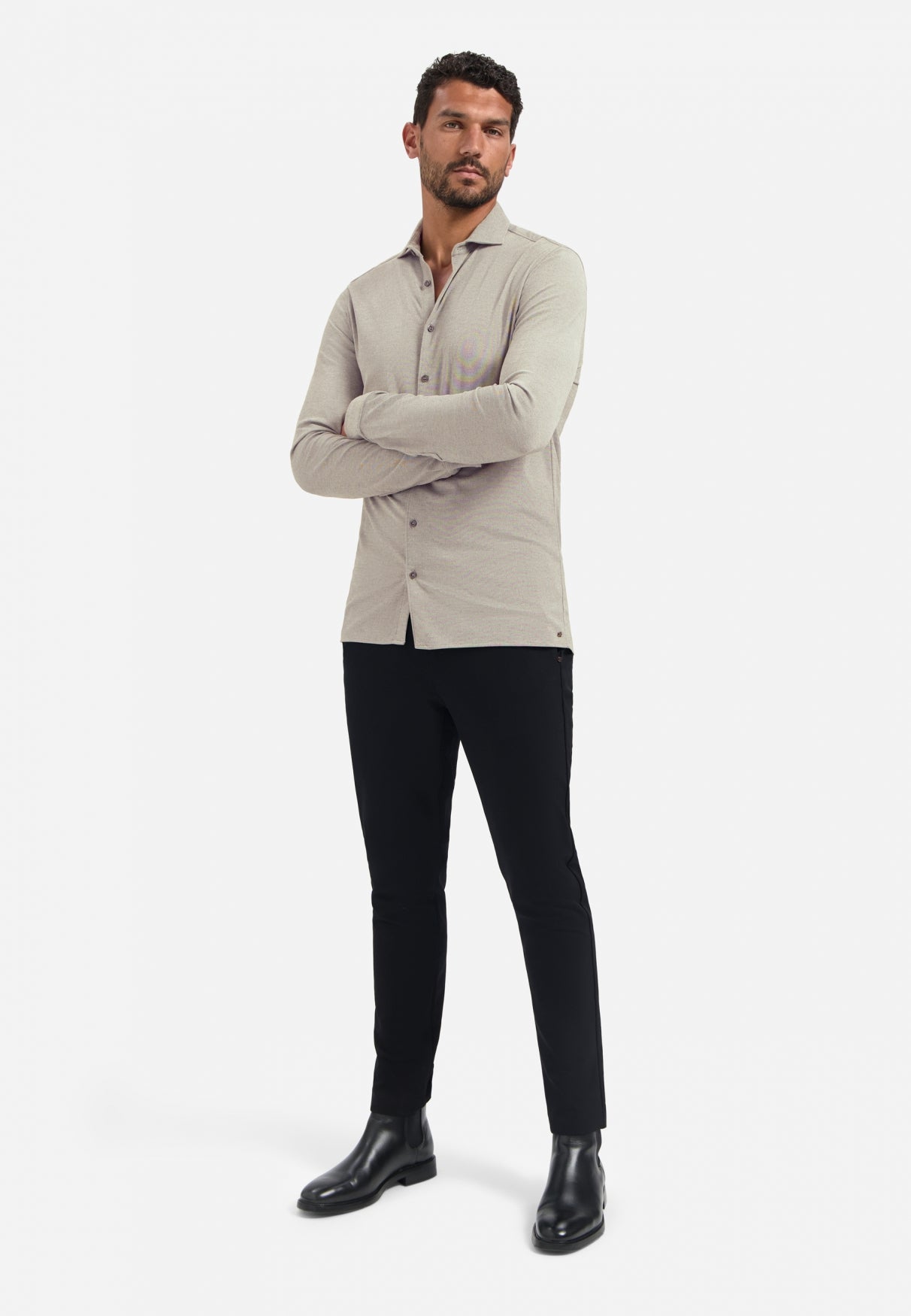Shirt Melange Jersey | Clay