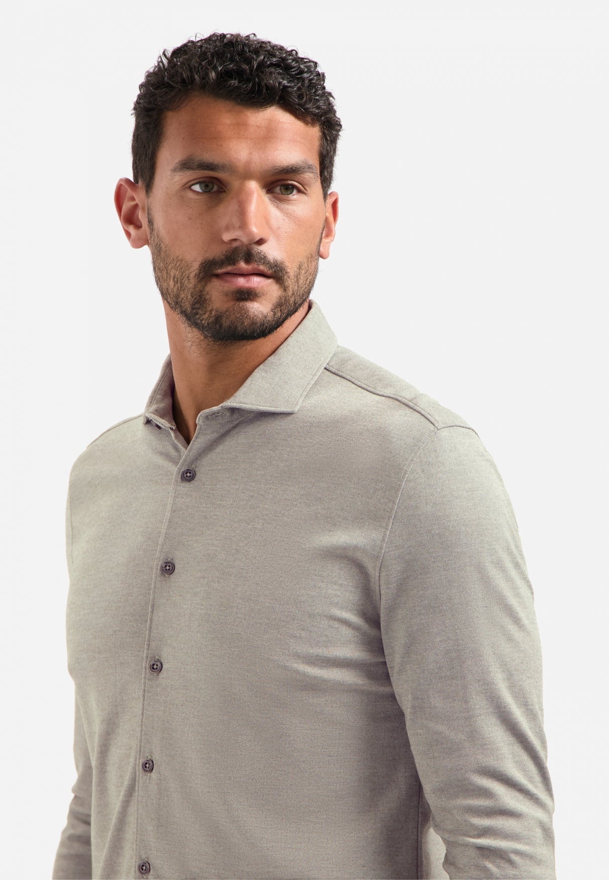Shirt Melange Jersey | Clay