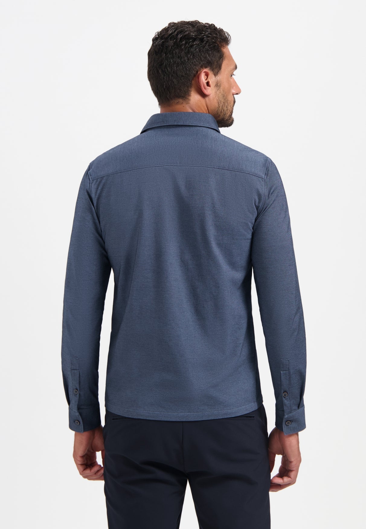 Shirt van Melange Jersey | Washed Blue