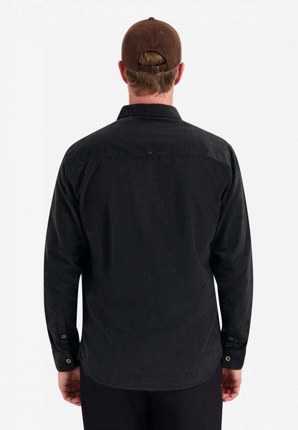 Corduroy overhemd | Zwart