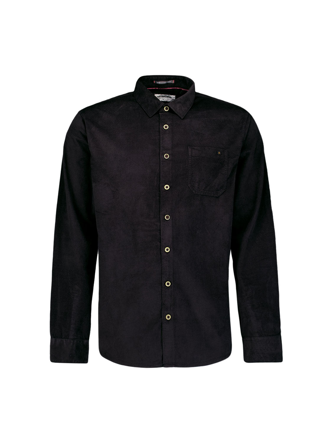Corduroy overhemd | Zwart