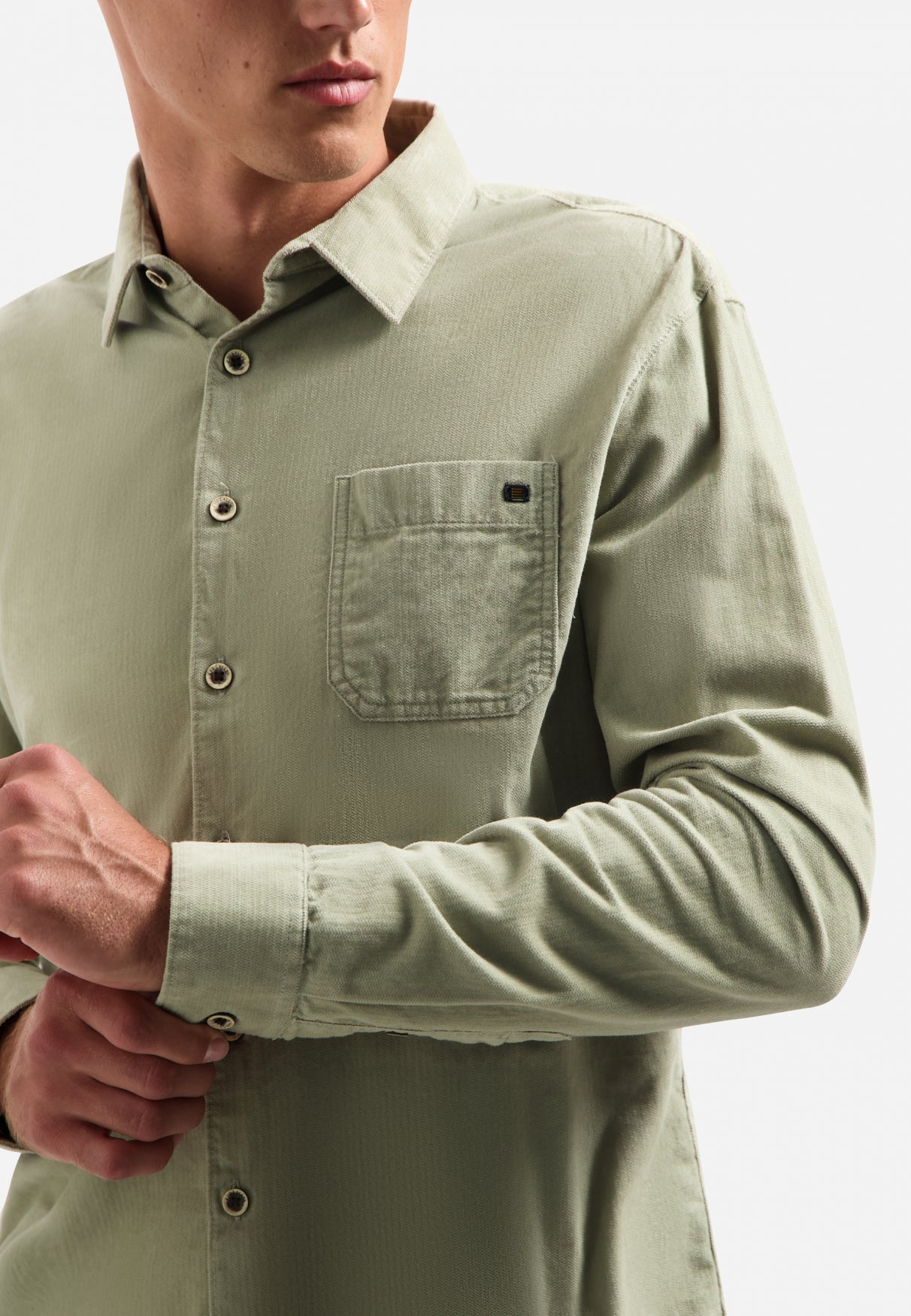 Corduroy overhemd | Light Moss