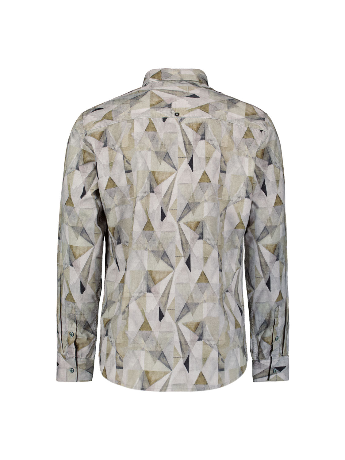 Bedrukt stretchshirt | Light Moss