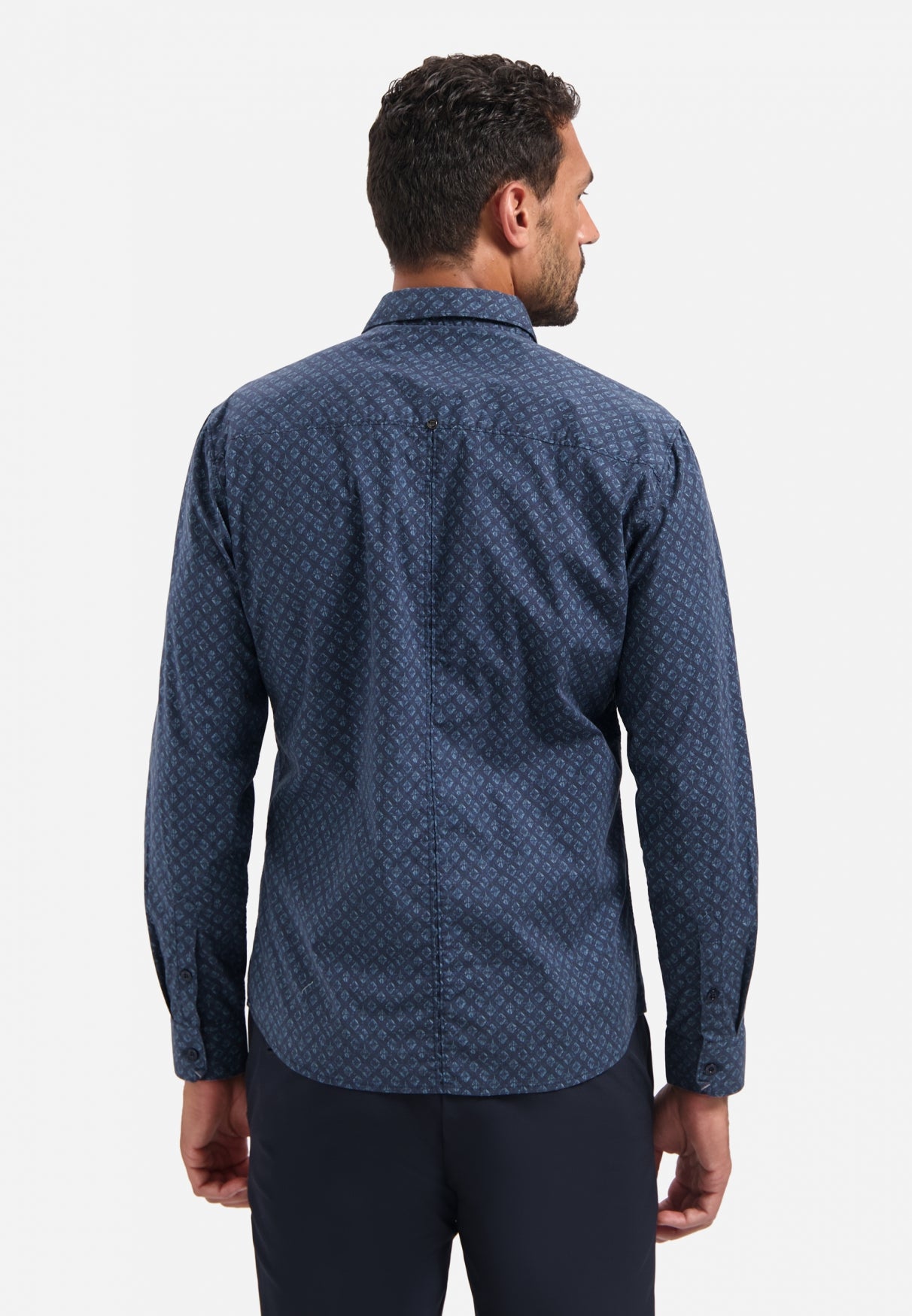 Bedrukt stretchshirt | Night