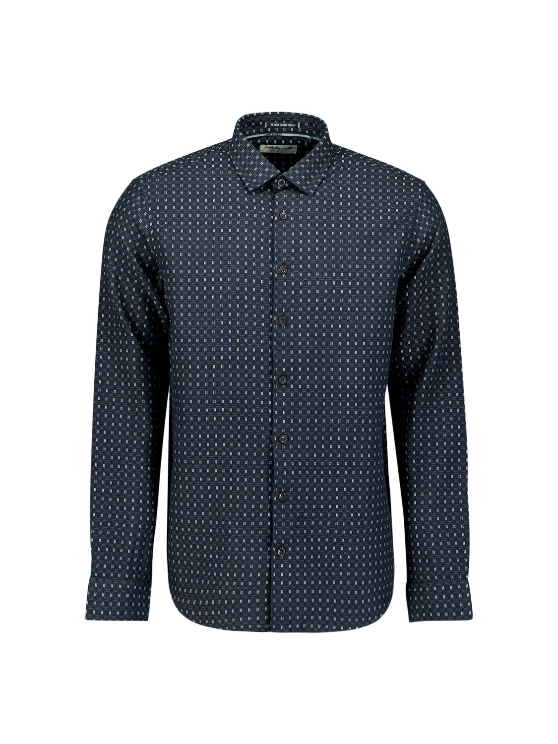 Geweven jaquard overhemd | Night
