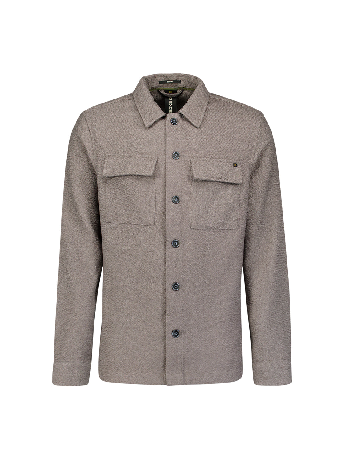 Overshirt met knoopsluiting | Grijs