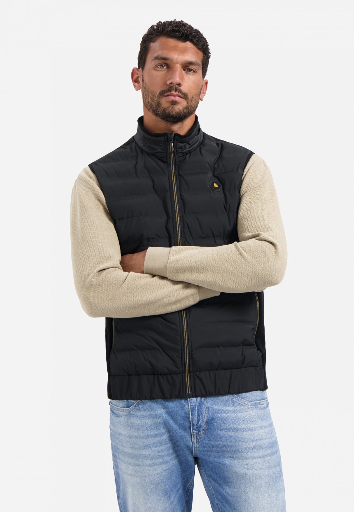Gewatteerde bodywarmer | Zwart