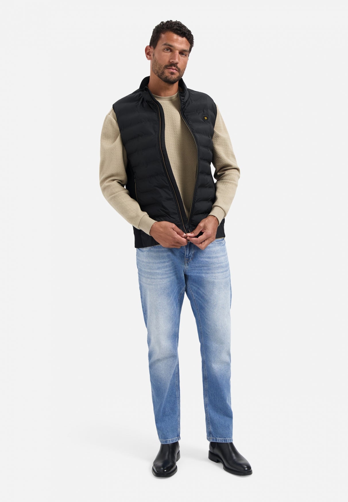 Gewatteerde bodywarmer | Zwart