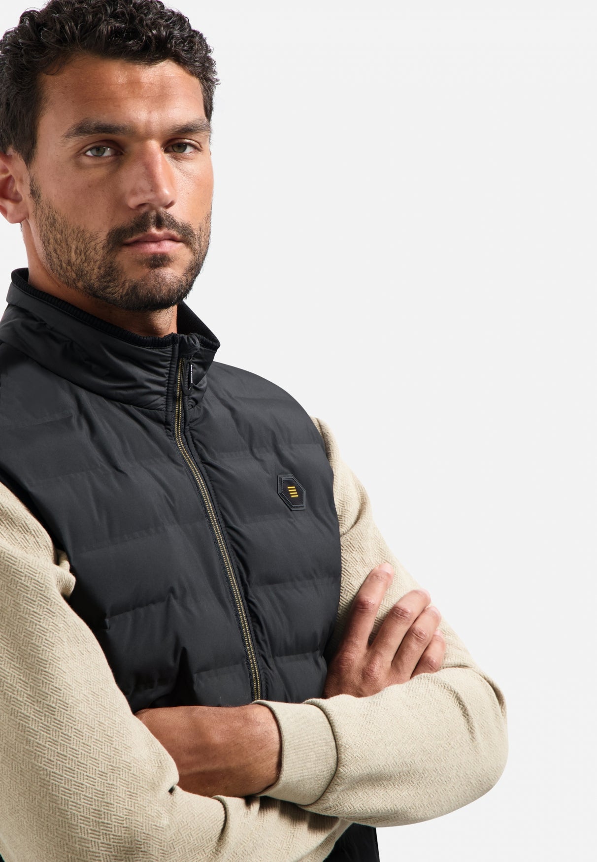 Gewatteerde bodywarmer | Zwart