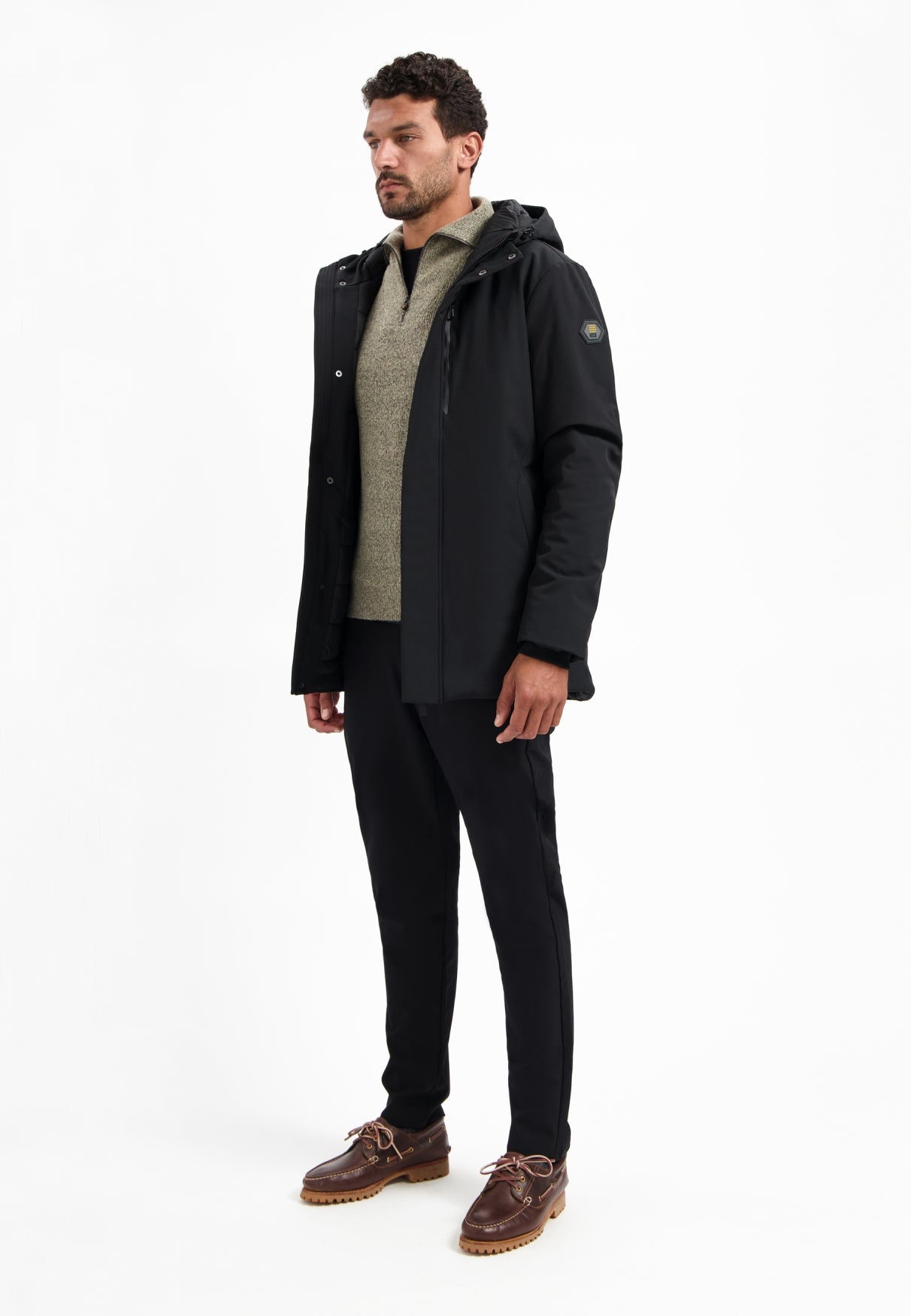 Softshell Parka | Zwart