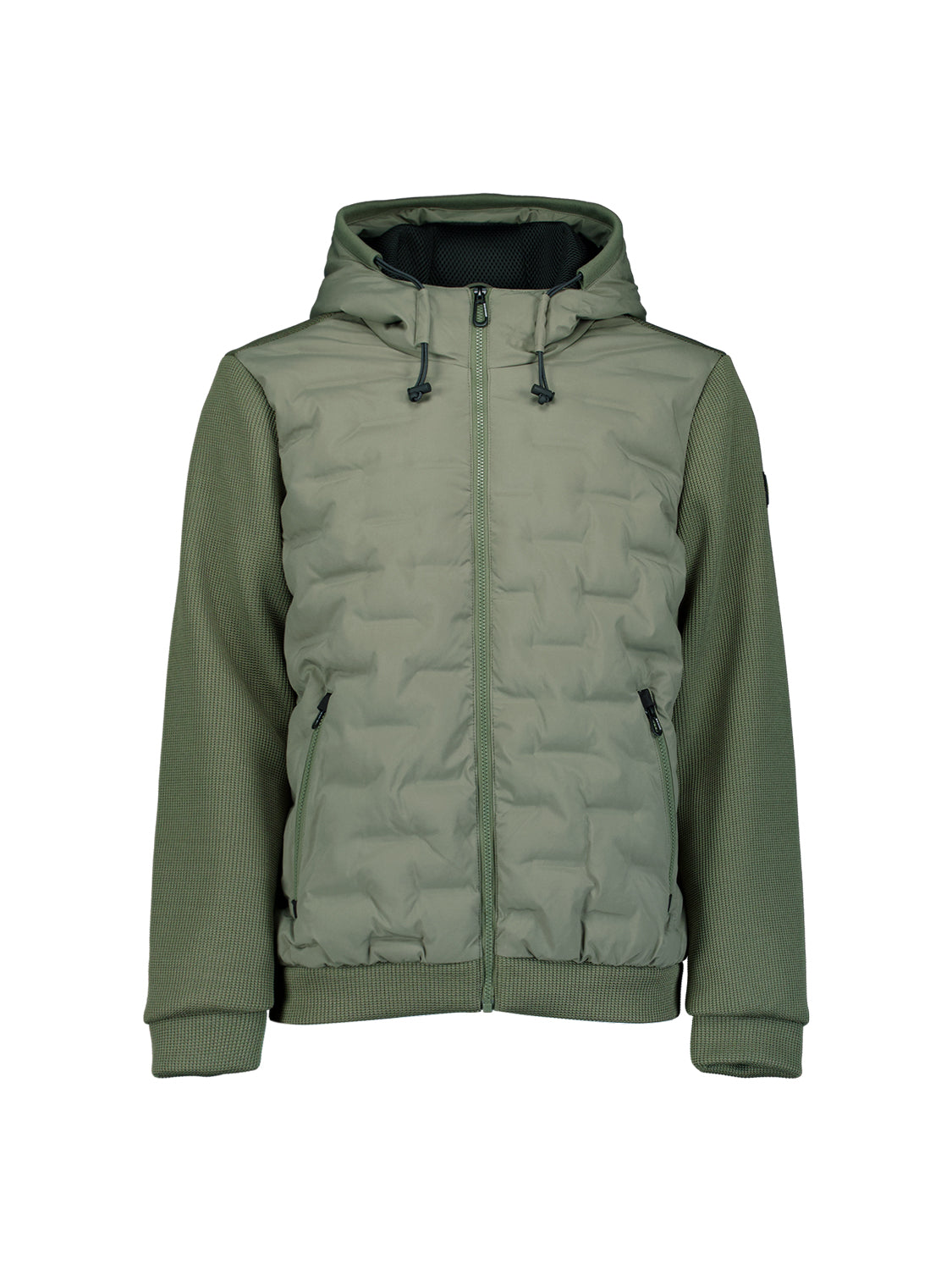 Gebreide mouw Jas | Steel