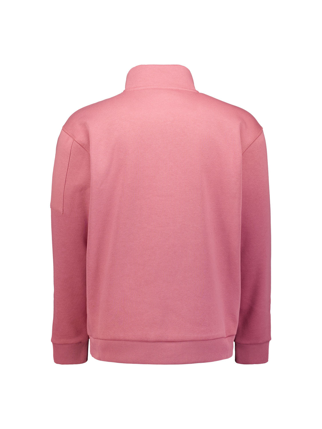 Sweater met halve rits | Oud Roze