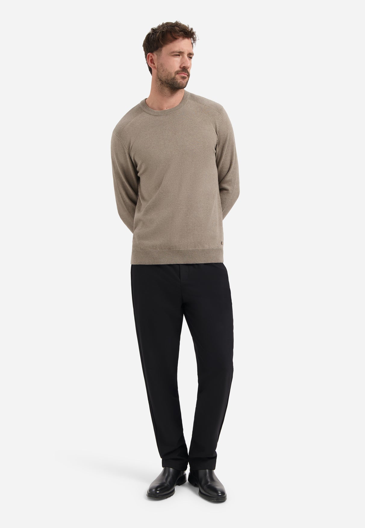 Melange jumper | Clay