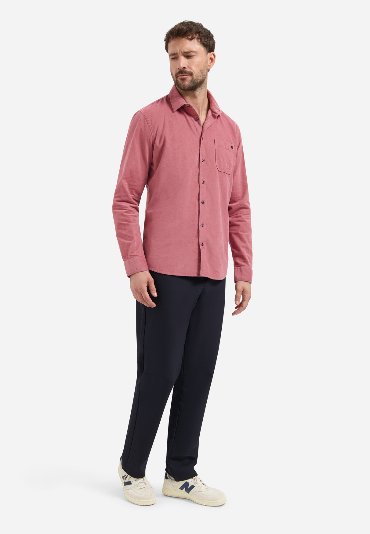 Corduroy overhemd | Old Pink