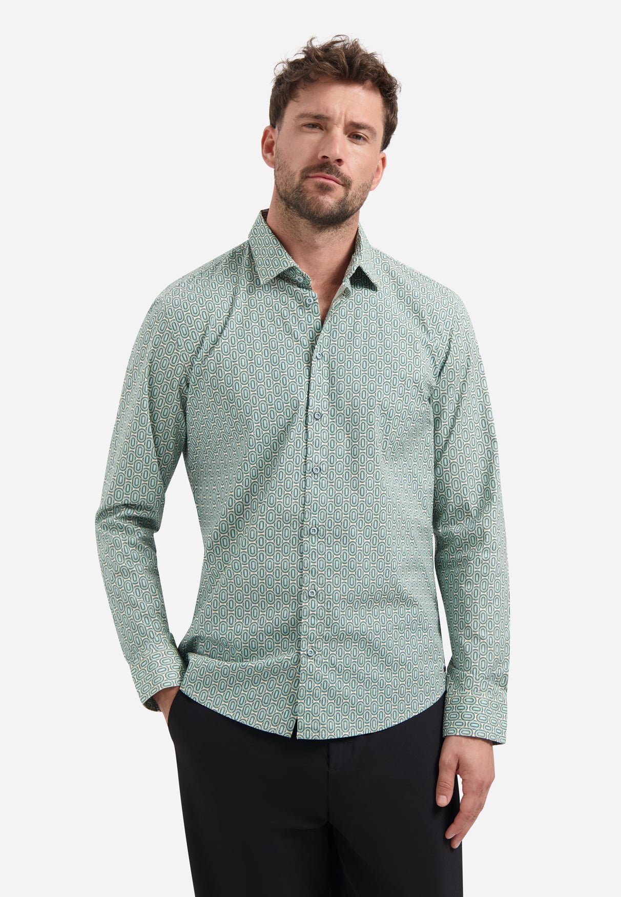 Print overhemd | Seablue