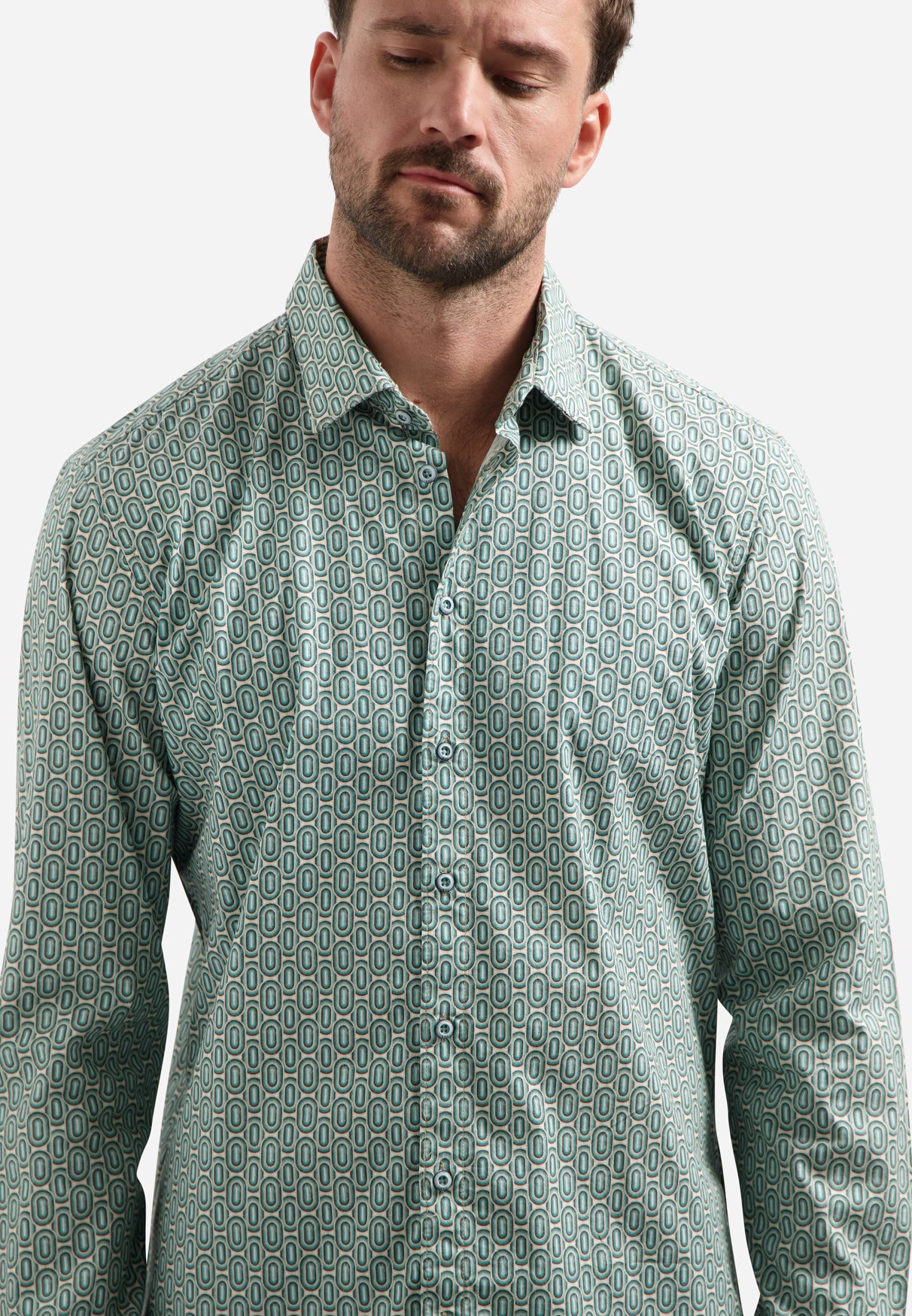 Print overhemd | Seablue