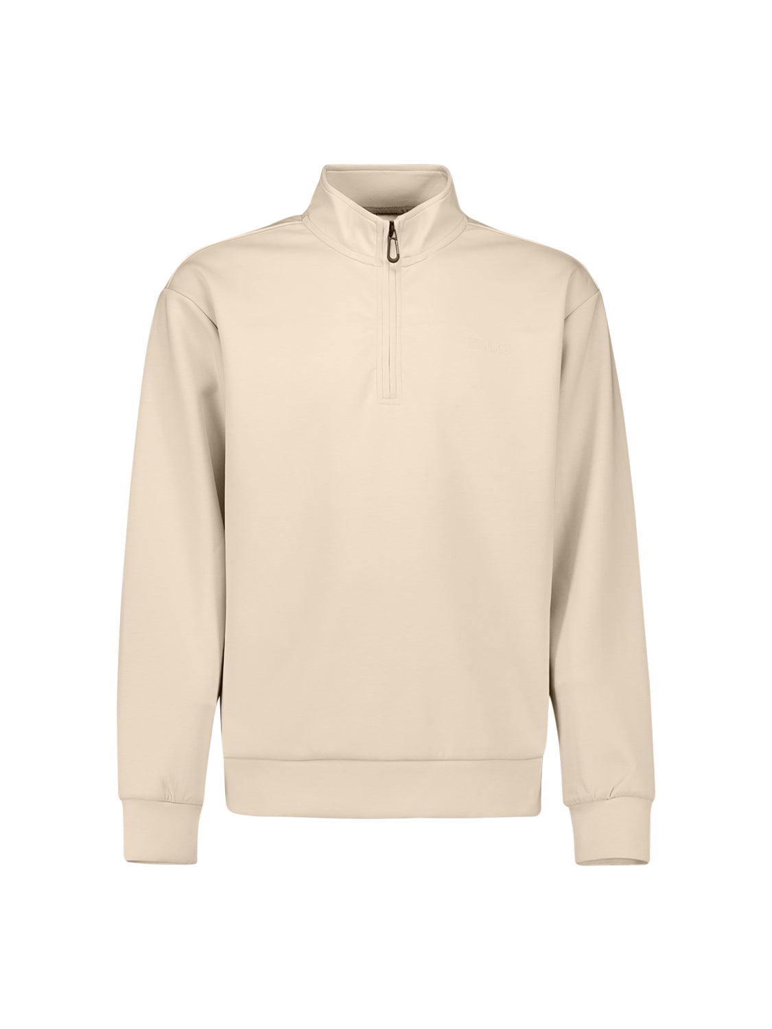 Sweater met halve rits | Desert