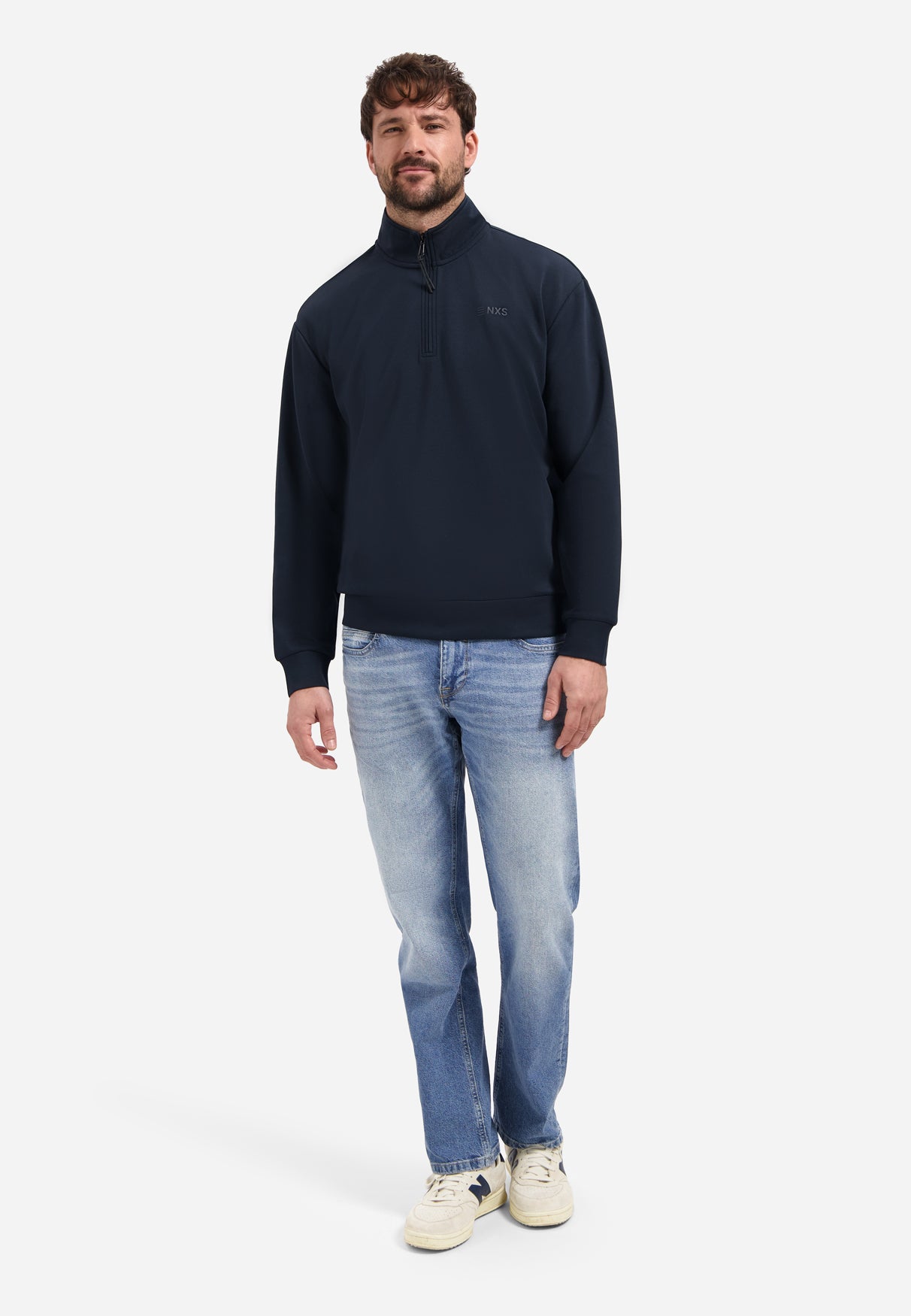 Halve-rits sweater | Night