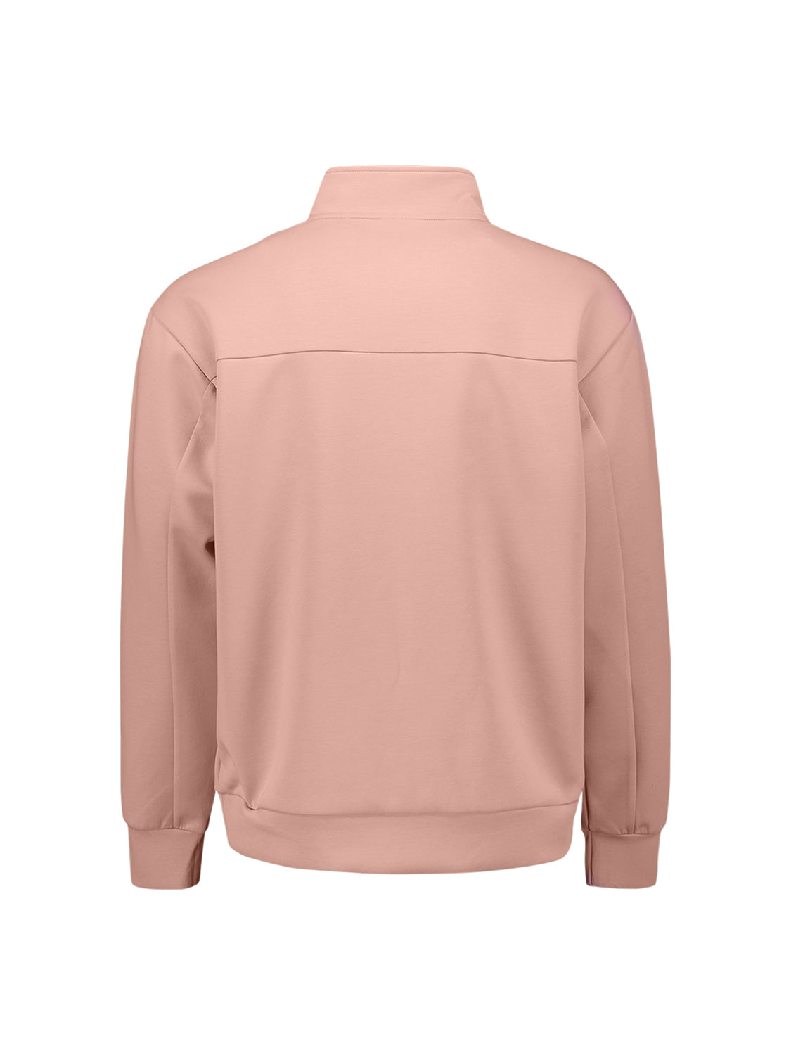Sweater met halve rits | Light Mauve