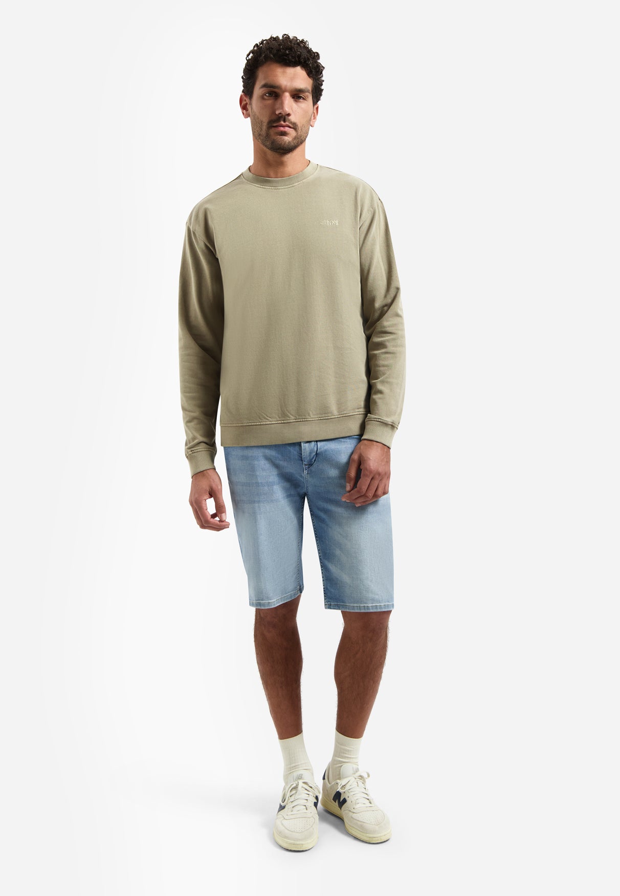 Garment-dyed sweater | Taupe