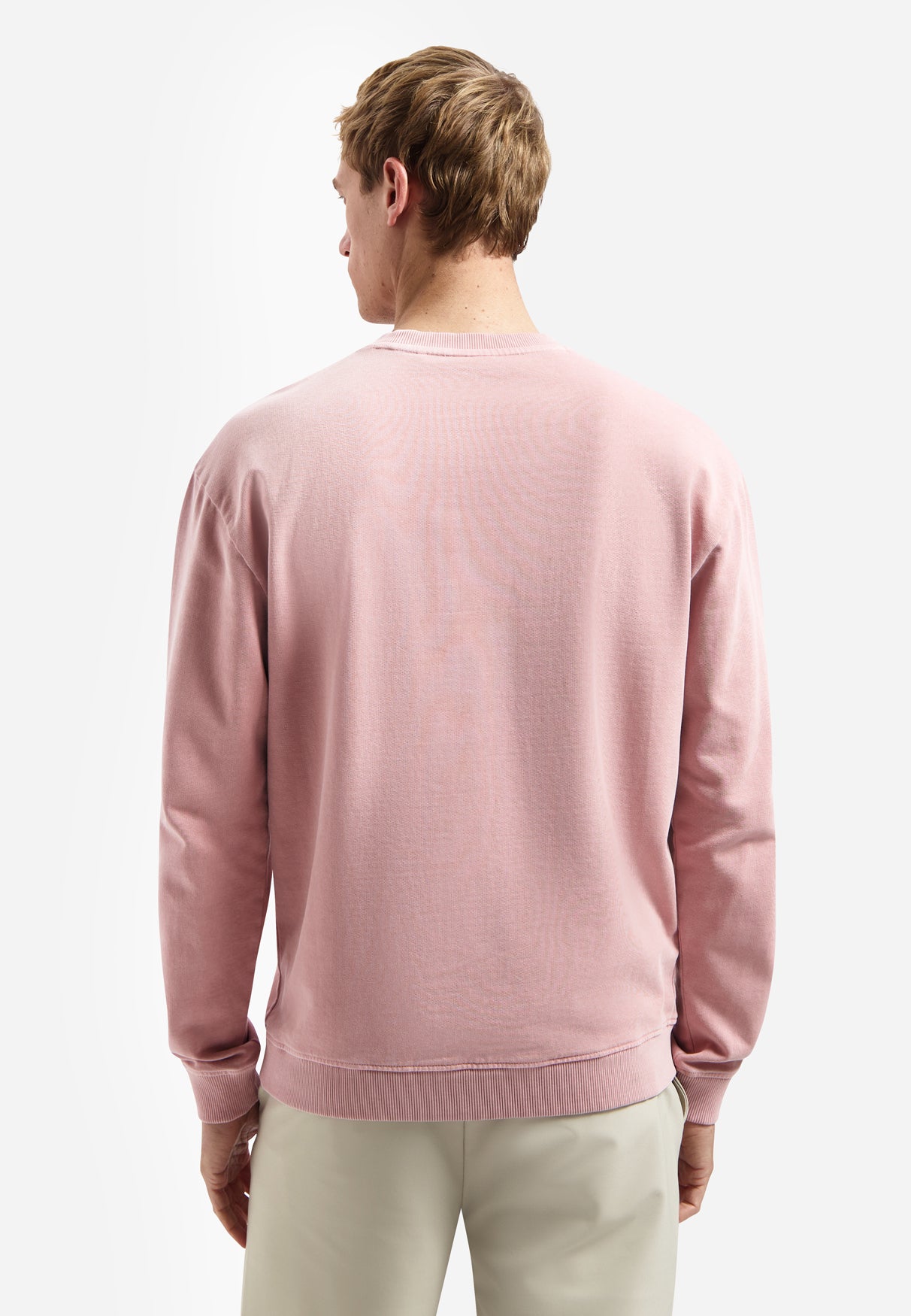 Garment-dyed sweater | Light Mauve
