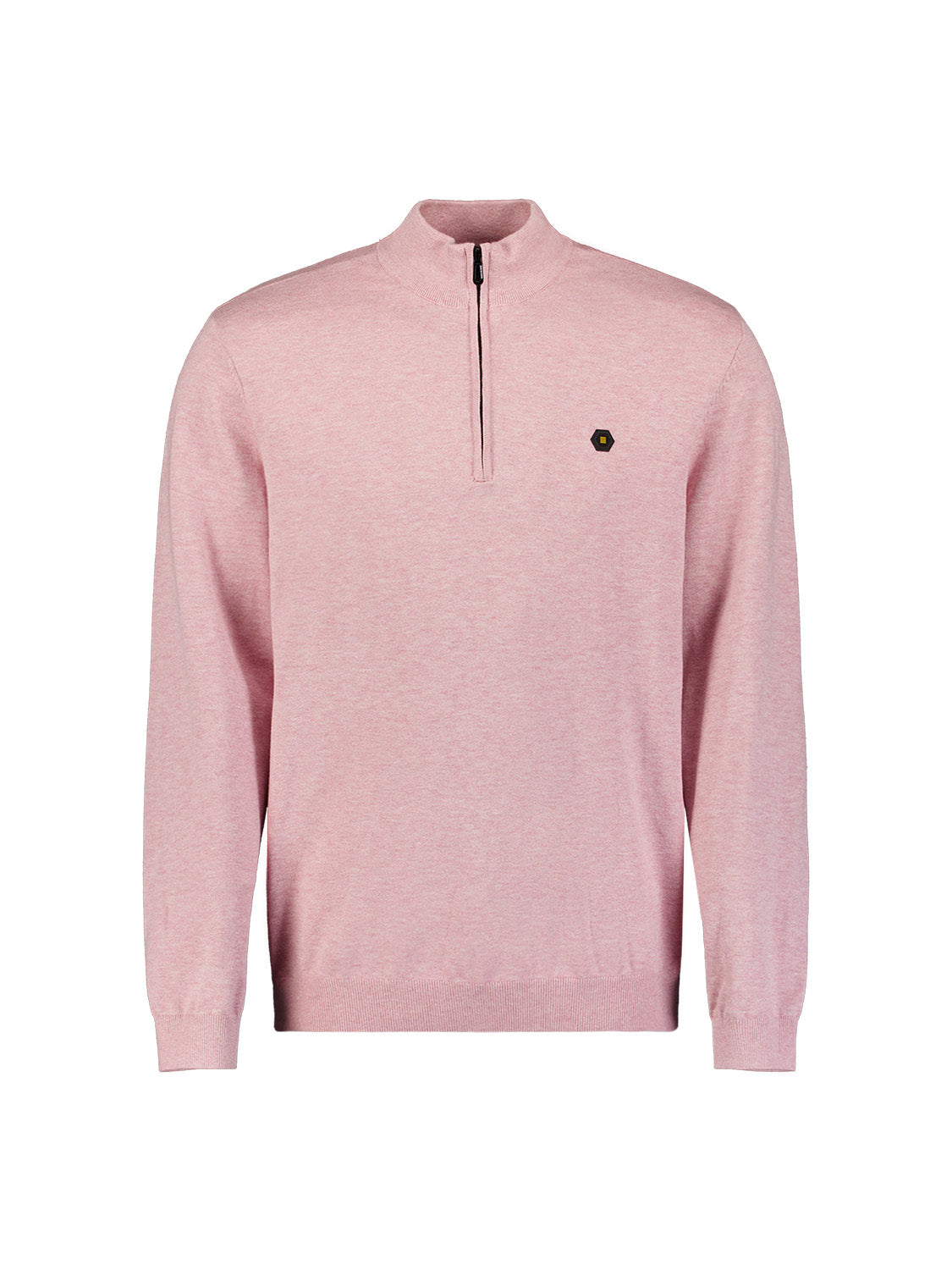 Sweater met halve rits | Light Mauve