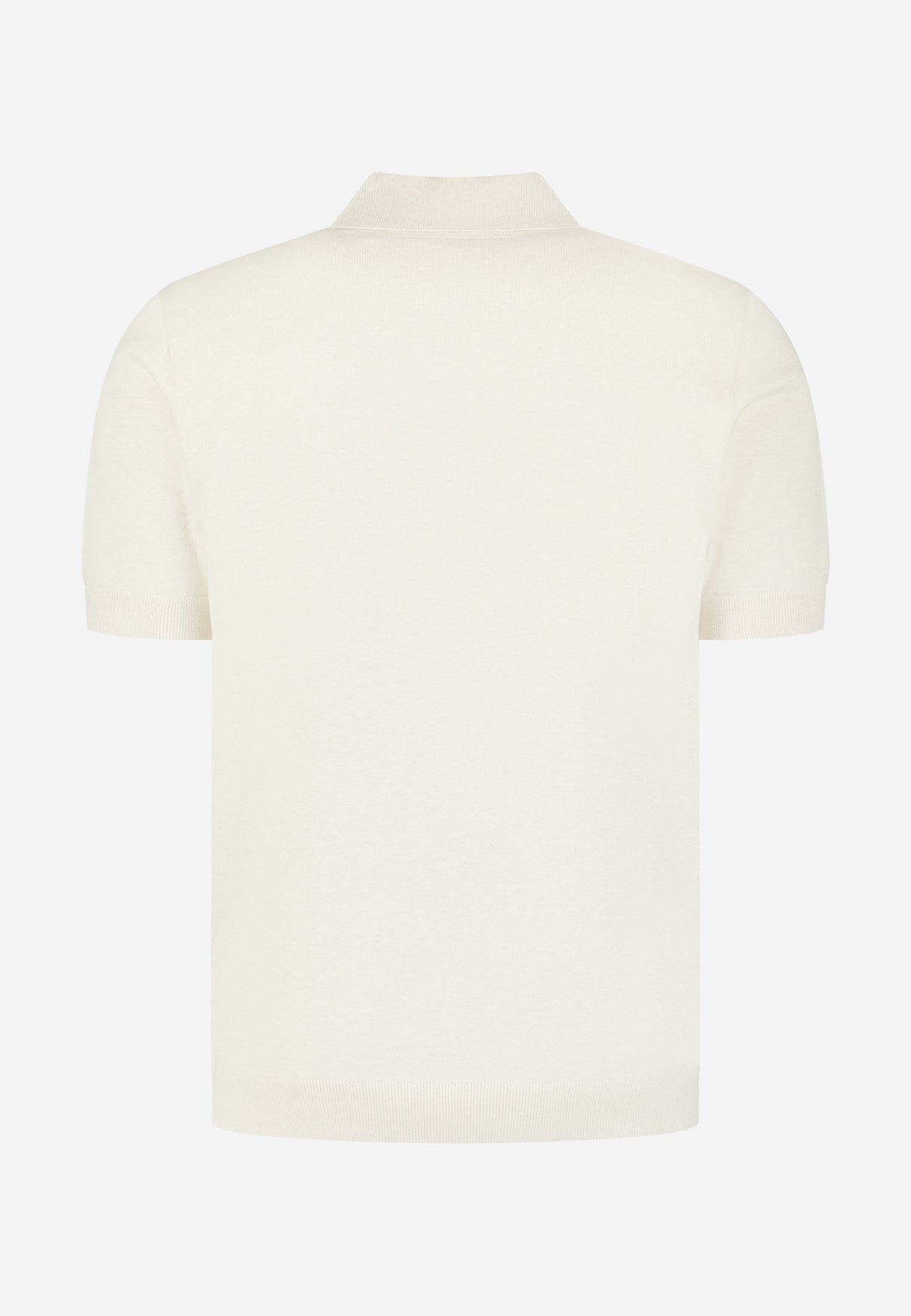 Gebreide polo met halve rits | Kit Melange