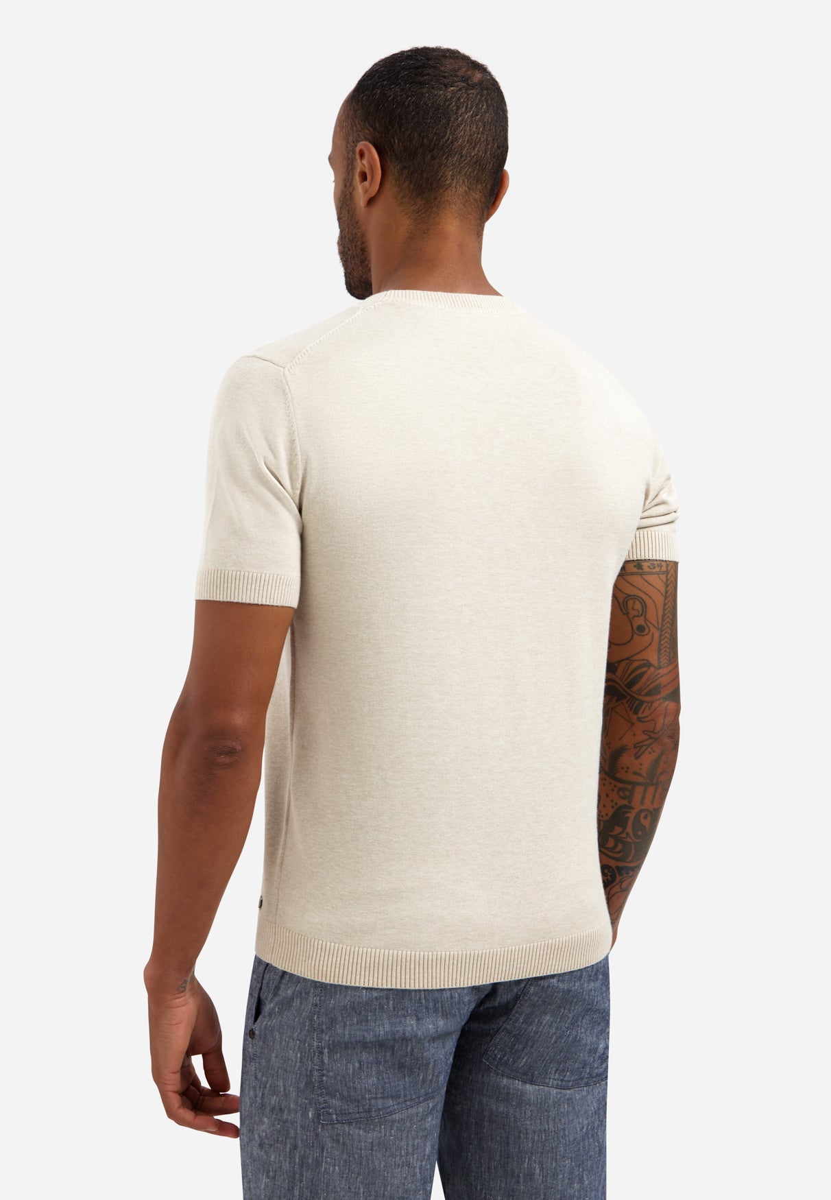 Gebreid T-shirt | Desert