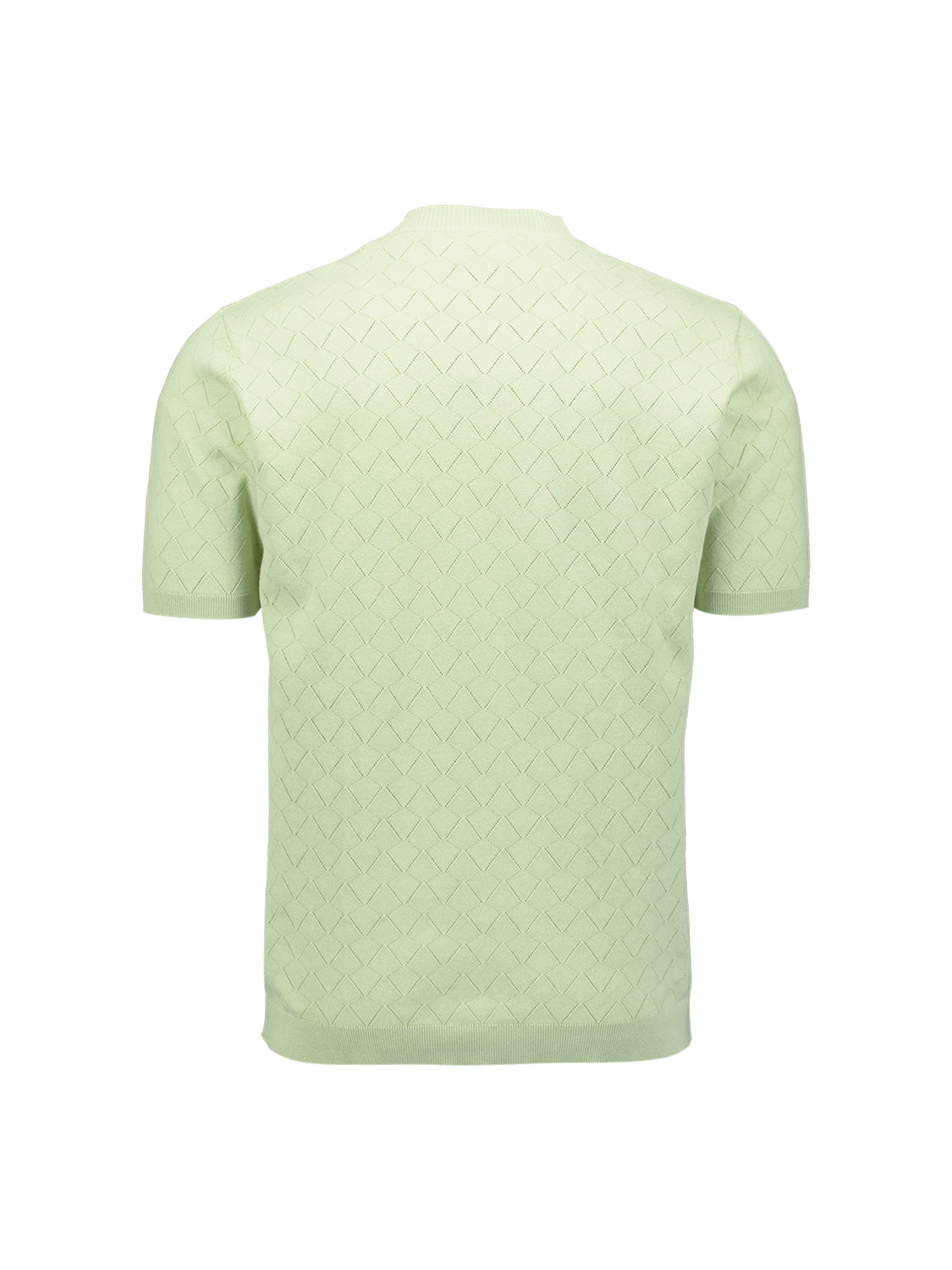 Knitted textured T-shirt | Green