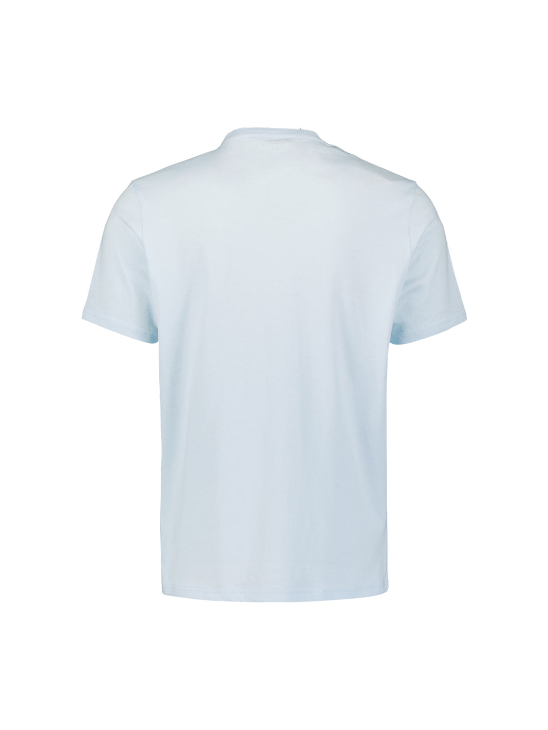 Basic effen T-shirt met ronde hals | Sky