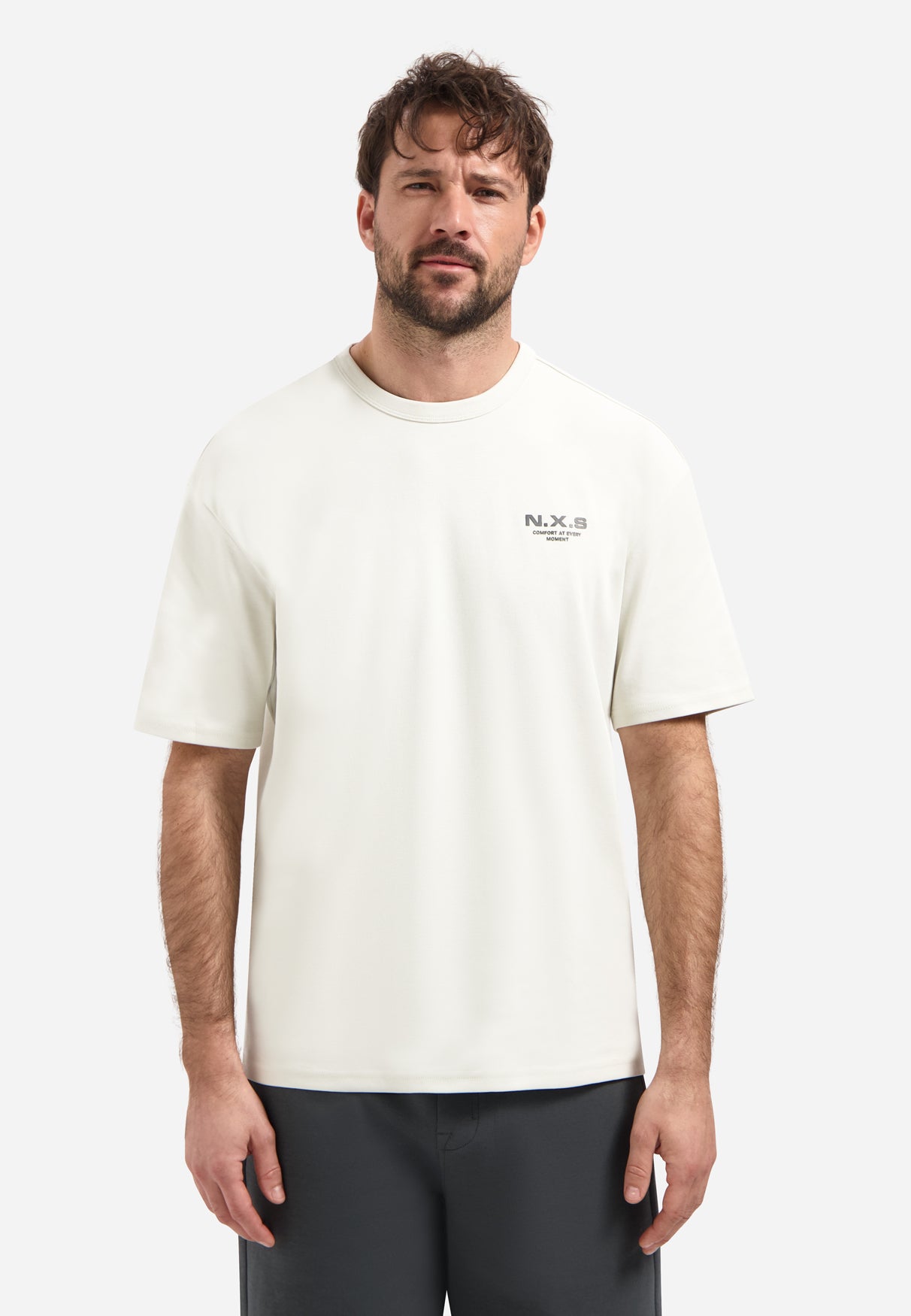 Zwaar T-shirt met ronde hals Kit