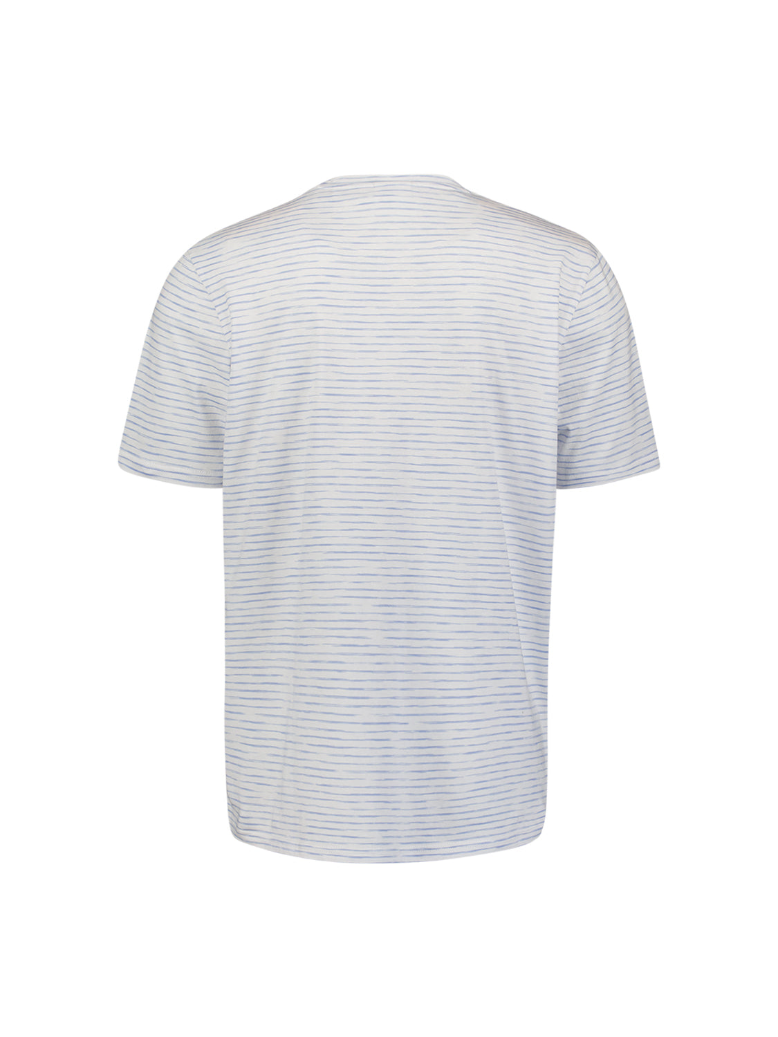 Gestreept T-shirt met ronde hals | Blue