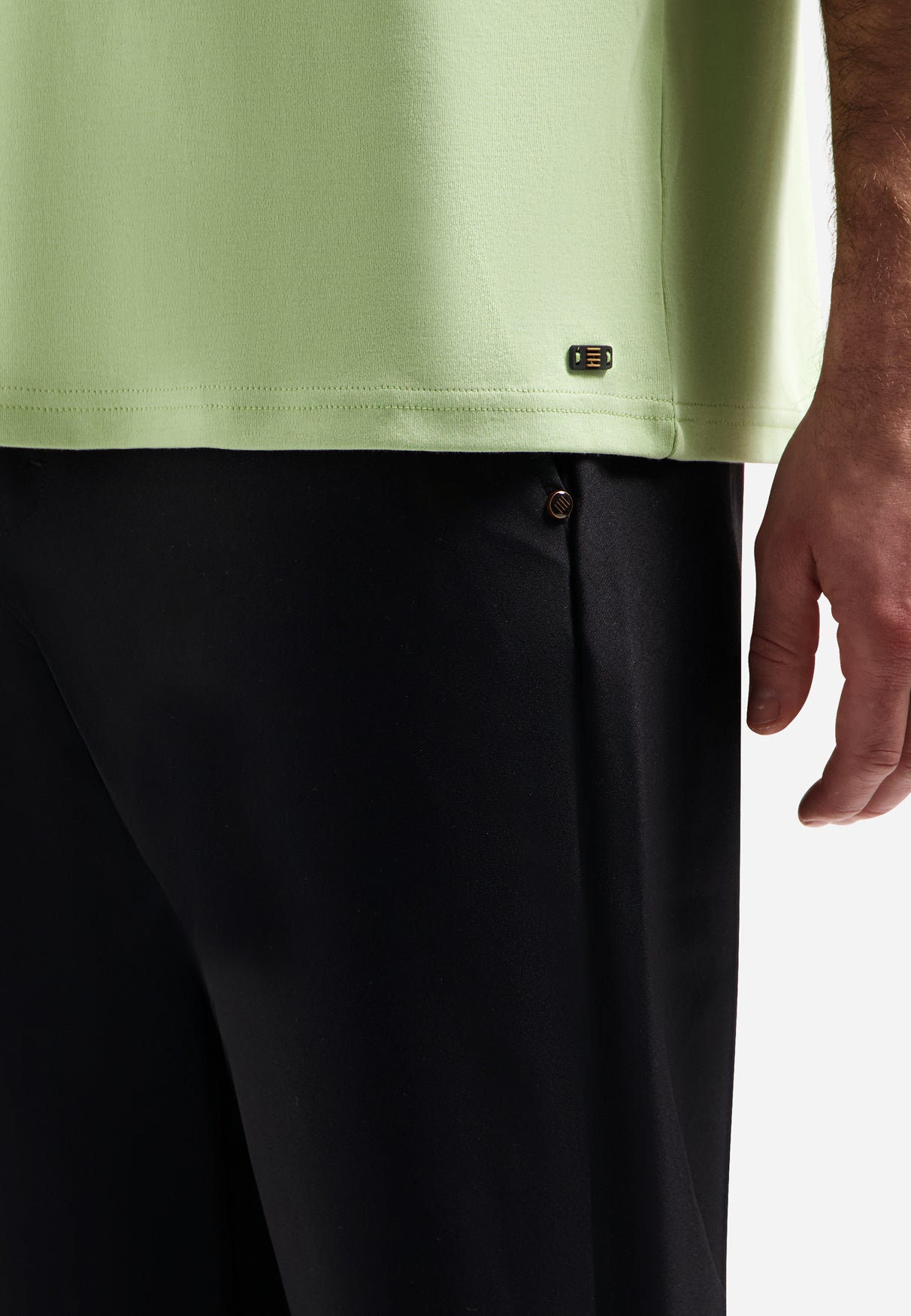 Interlock T-shirt met ronde hals | Green