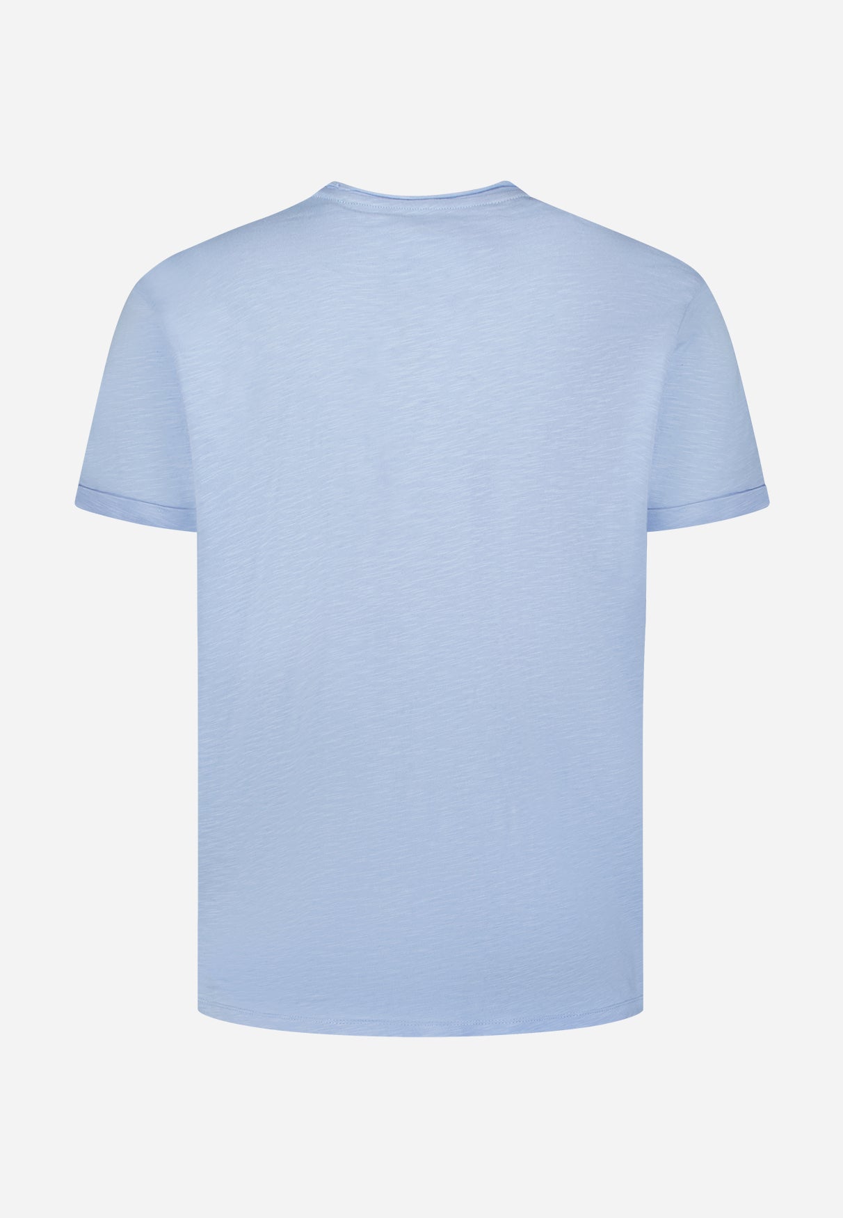 Slub T-shirt met ronde hals | Blue