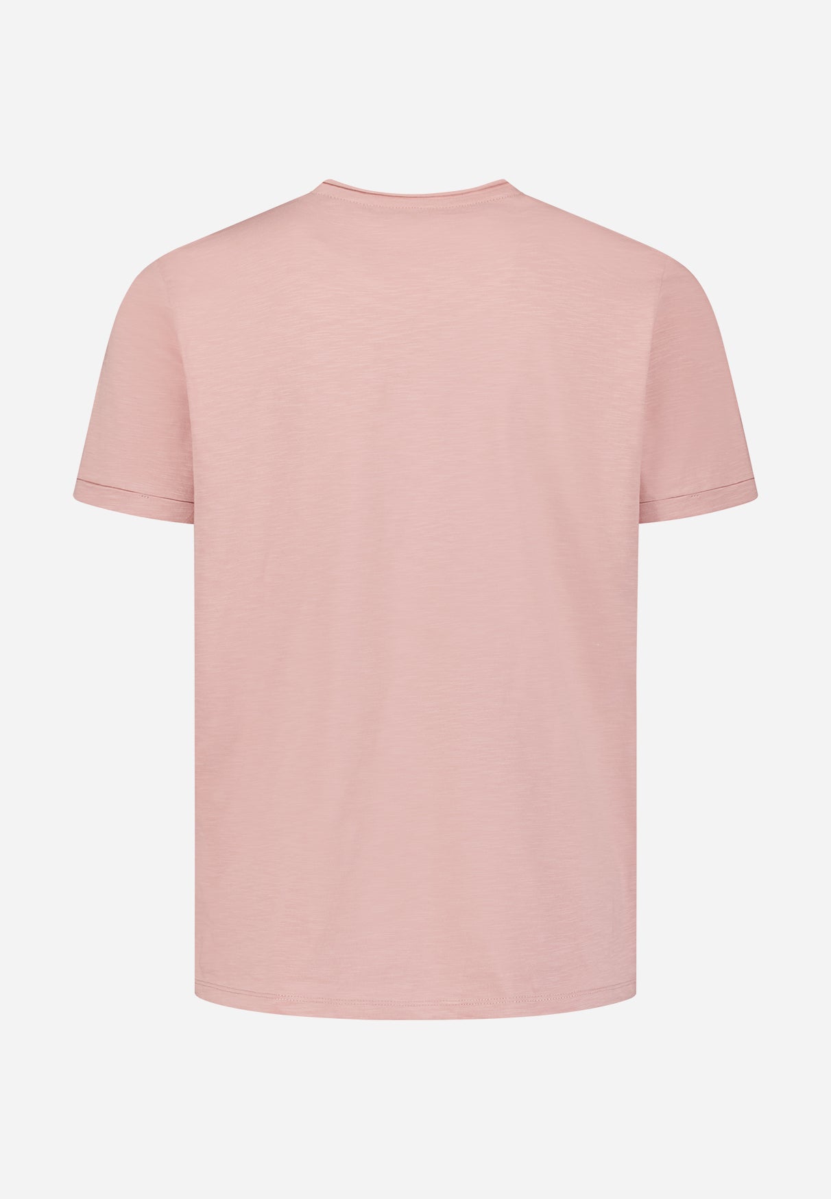 Slub T-shirt met ronde hals | Light Mauve