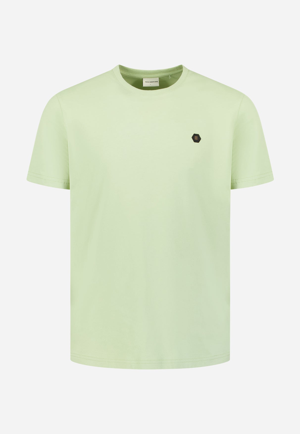 Peached T-shirt met ronde hals | Green