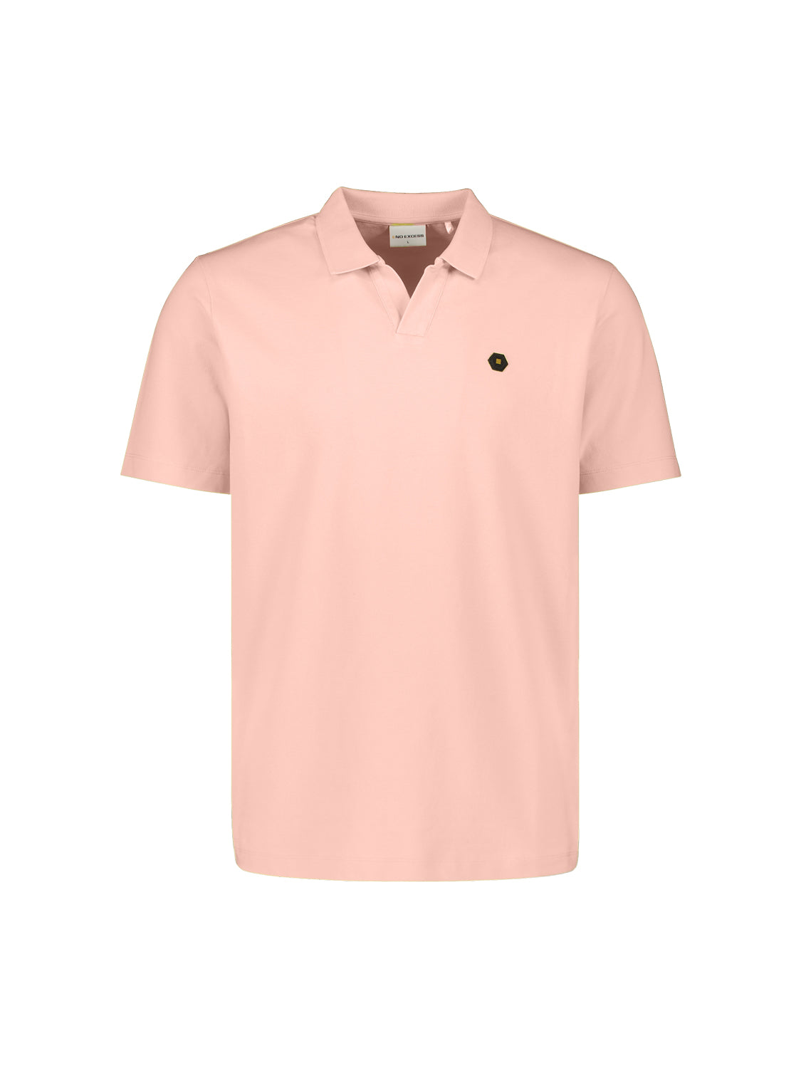 Basis polo met V-hals | Light Mauve