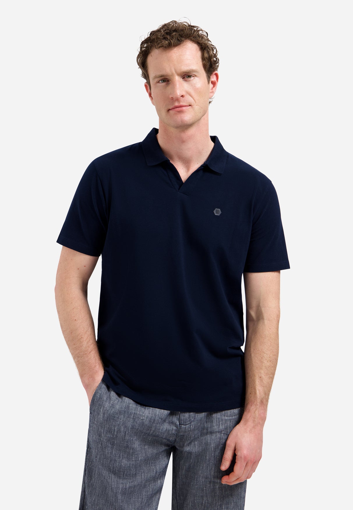Polo met V-hals | Night