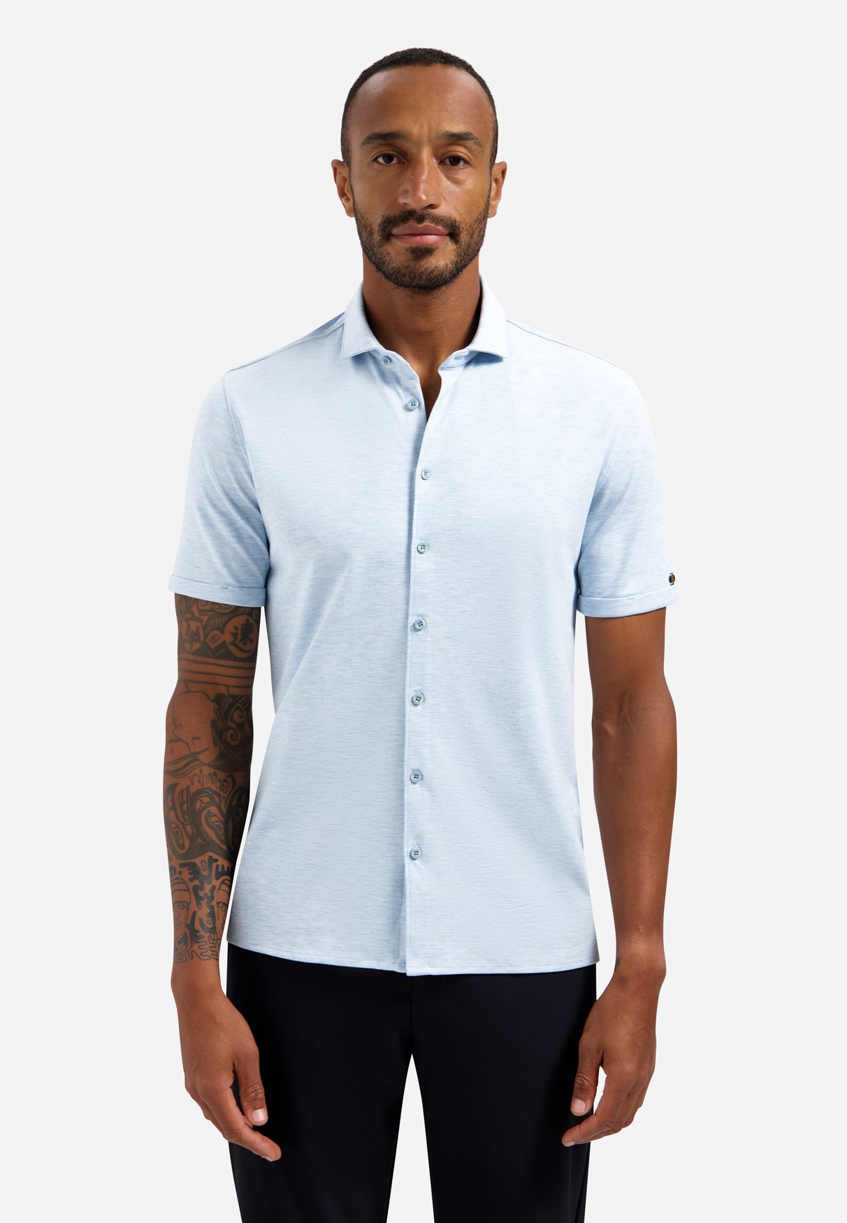 Polo met knopen | Blue