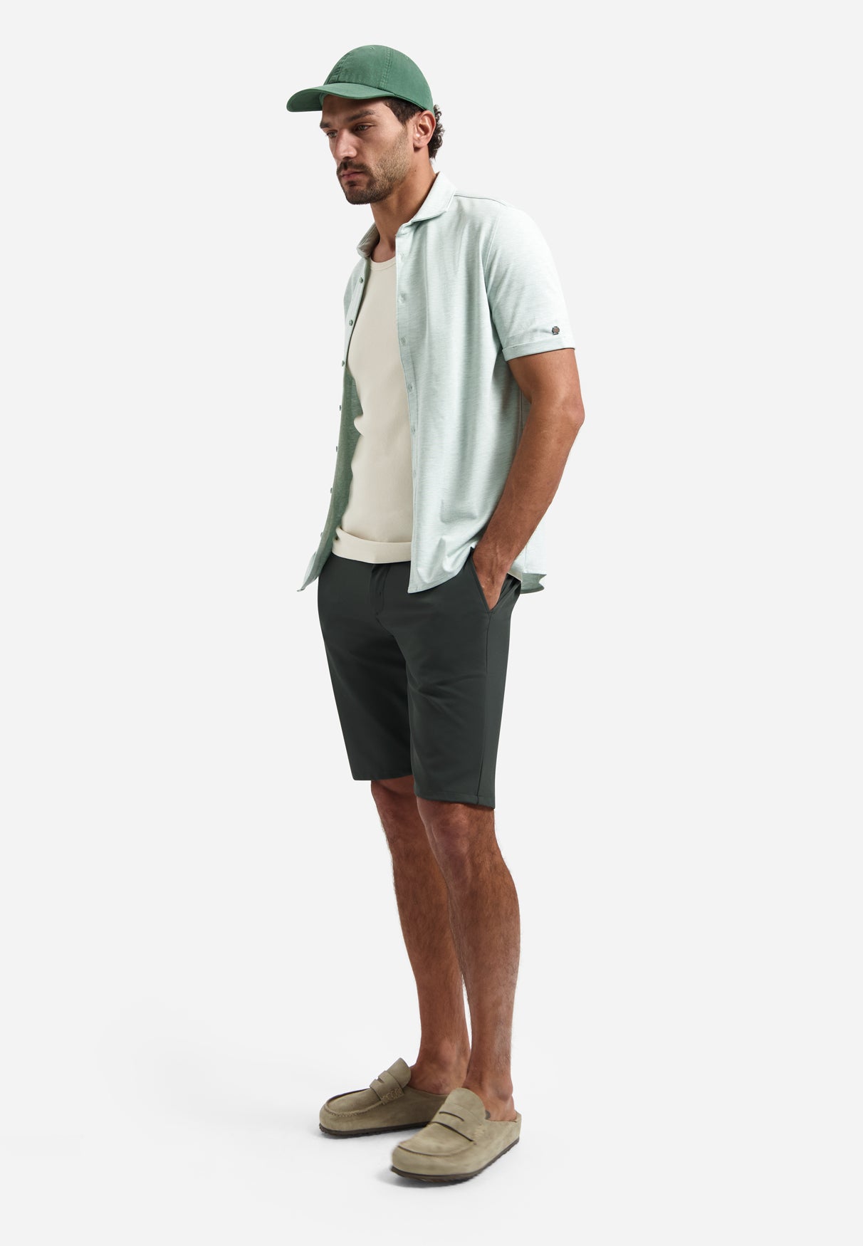 Poloshirt met knopen | Seagreen