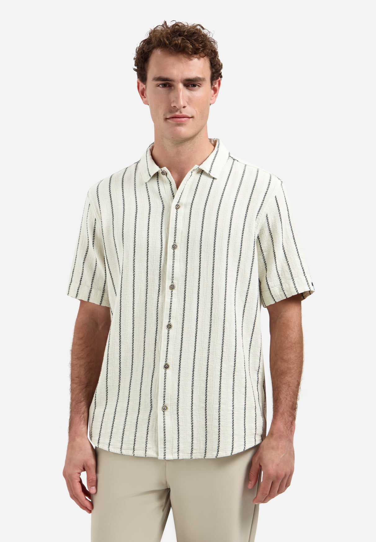Gestreept shirt met korte mouwen | Kit