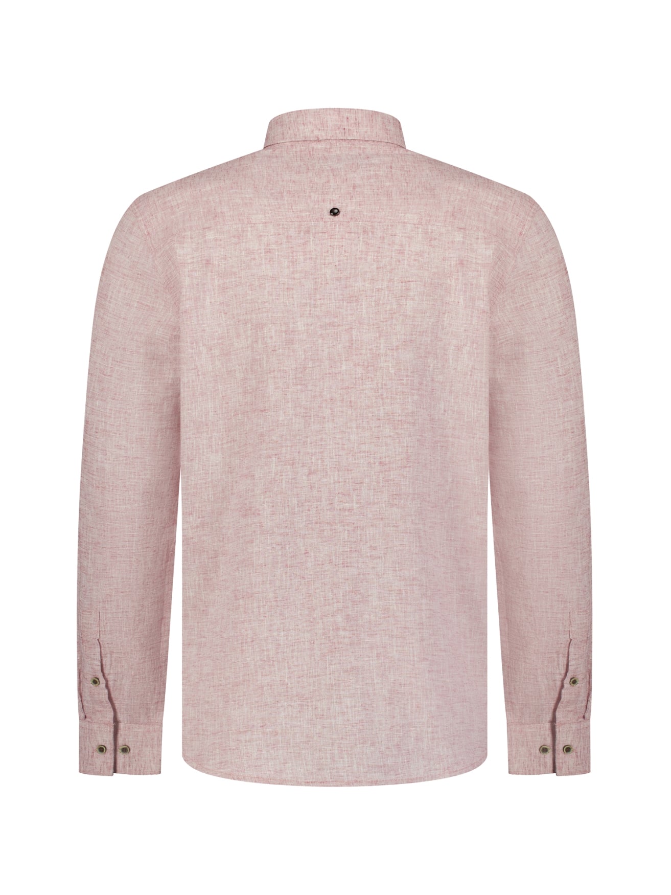 Twee?kleurig linnenblend overhemd | Mauve