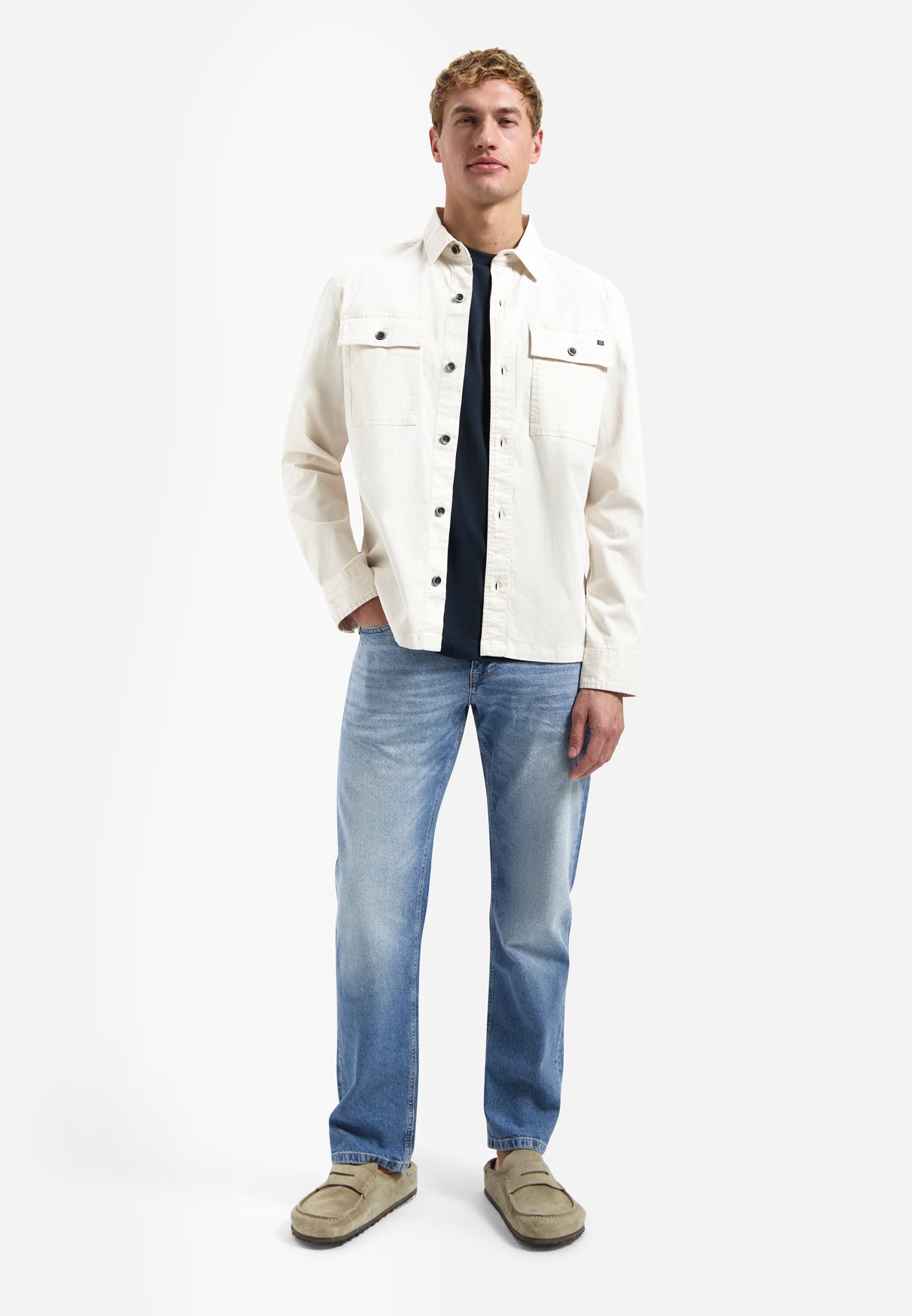 Twill stretch overshirt | Kit