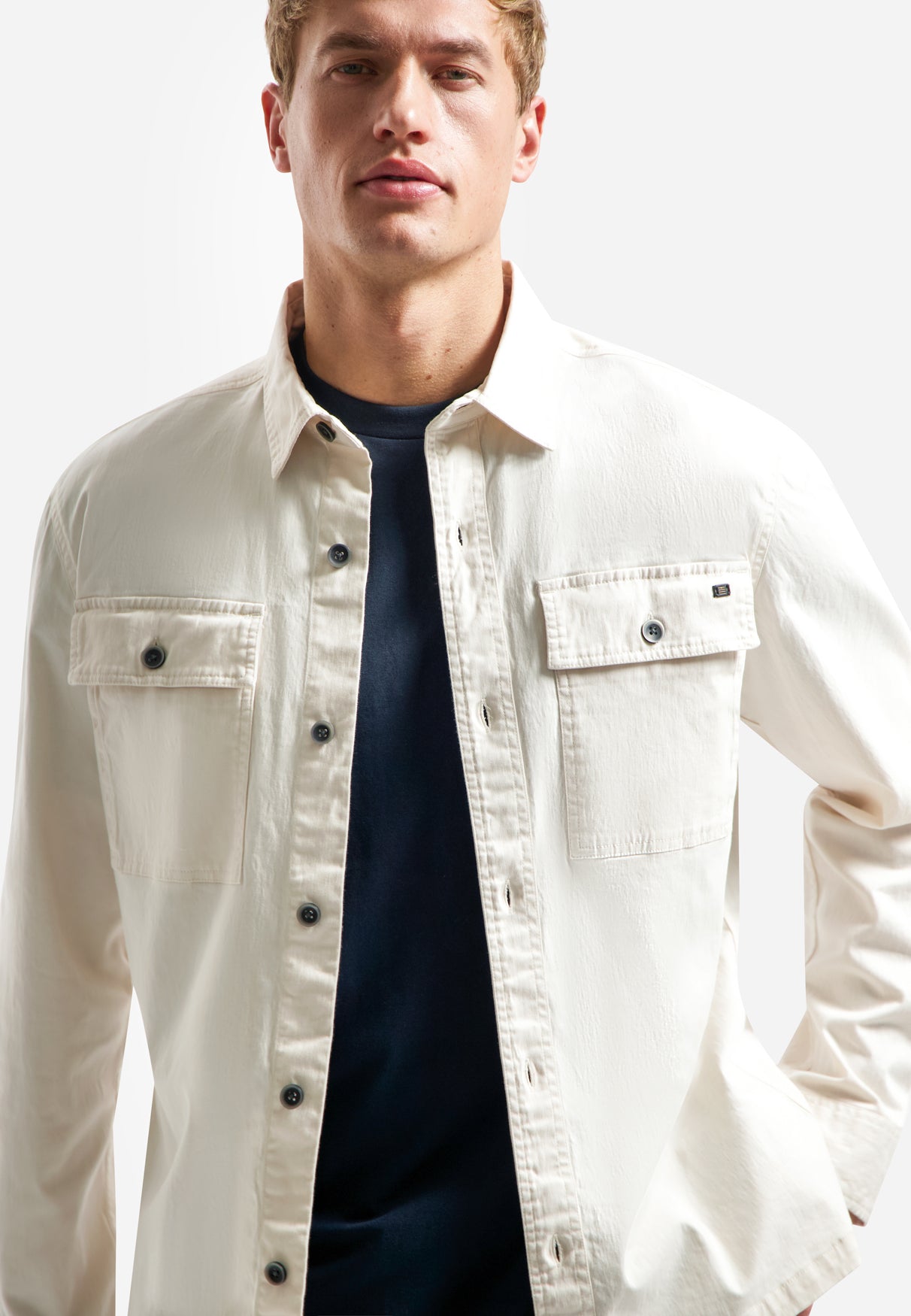 Twill stretch overshirt | Kit