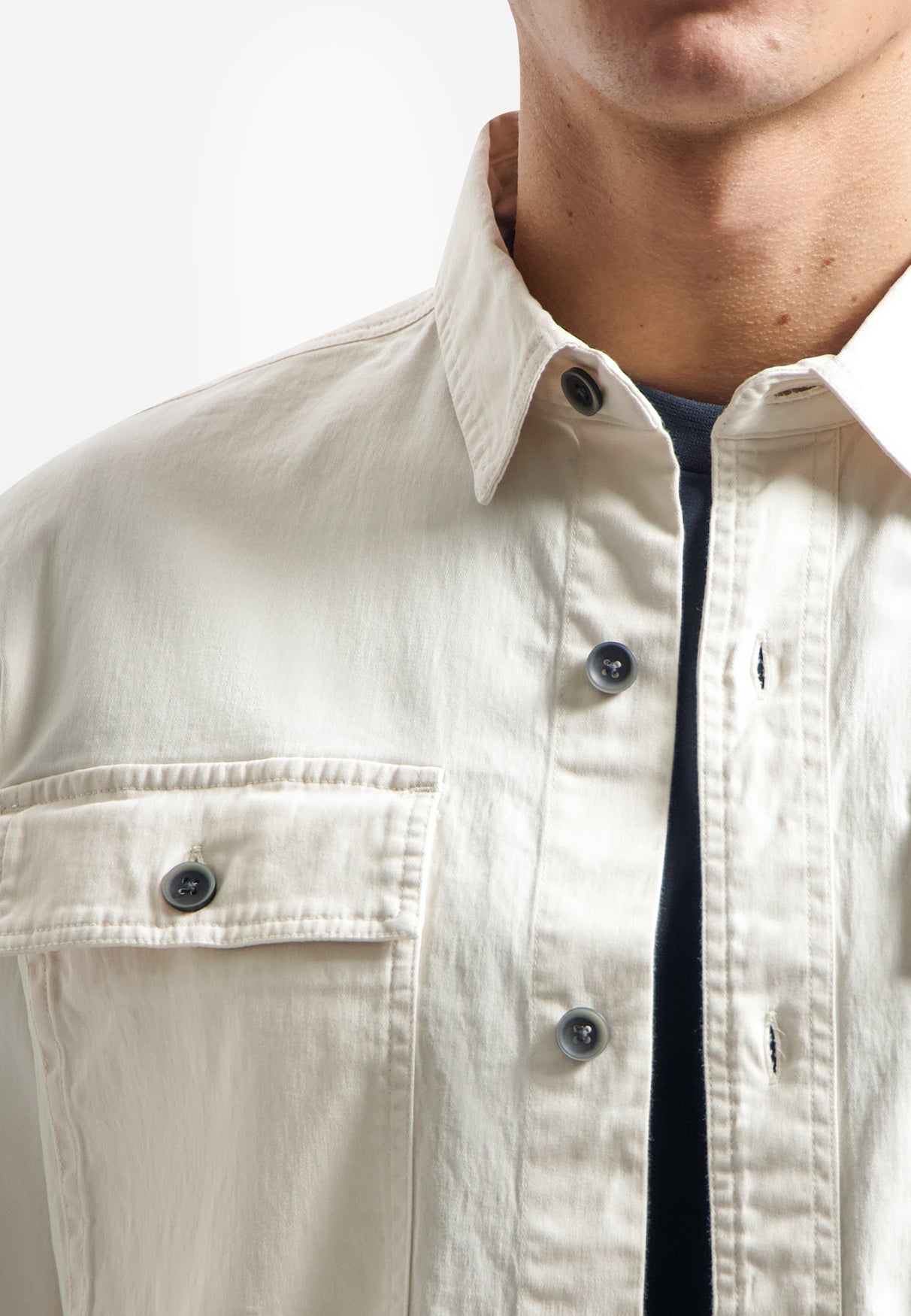 Twill stretch overshirt | Kit